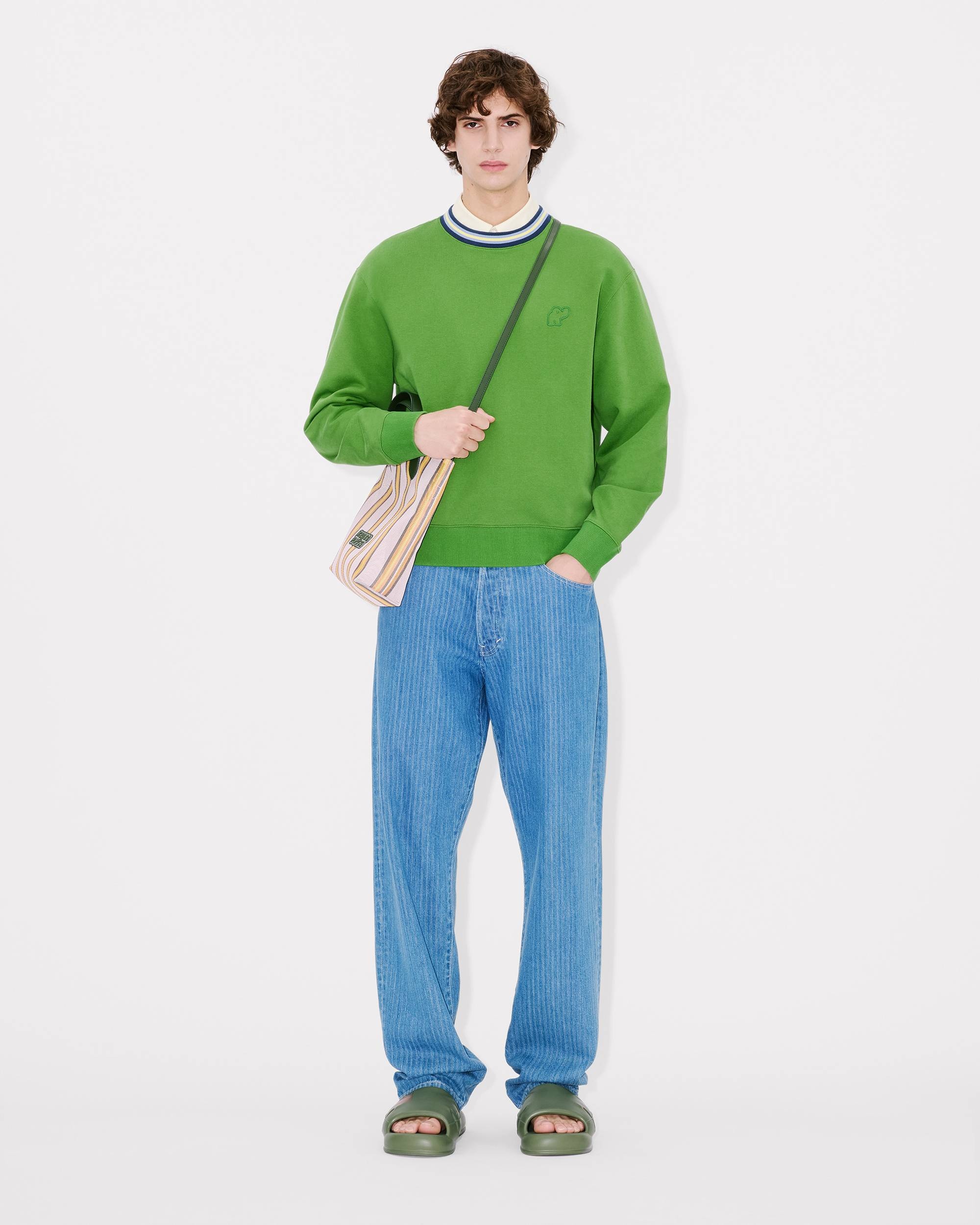 'KENZO Elephant Logo' embroidered sweatshirt in cotton - 5