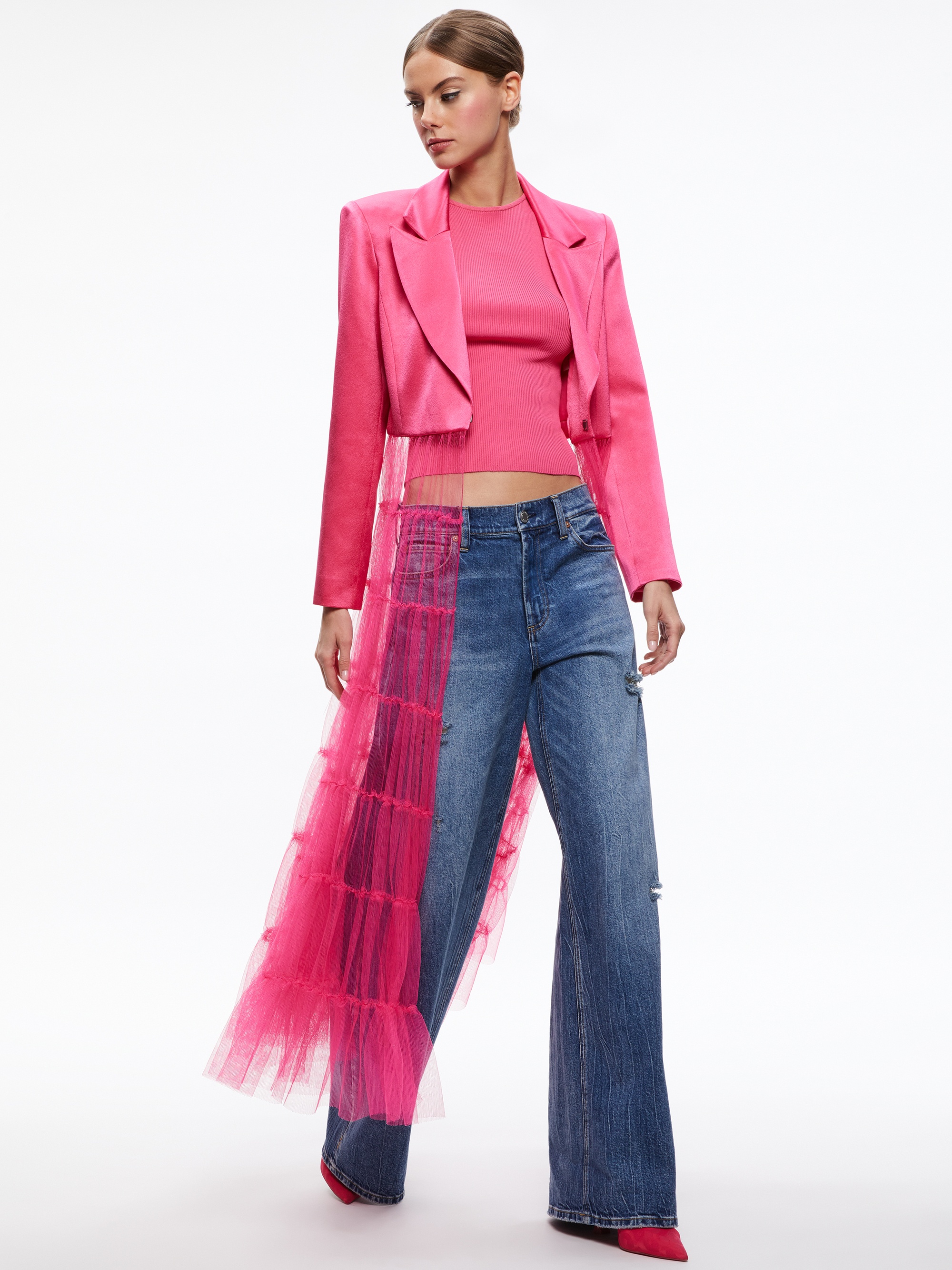 EVERLY TULLE BLAZER - 4