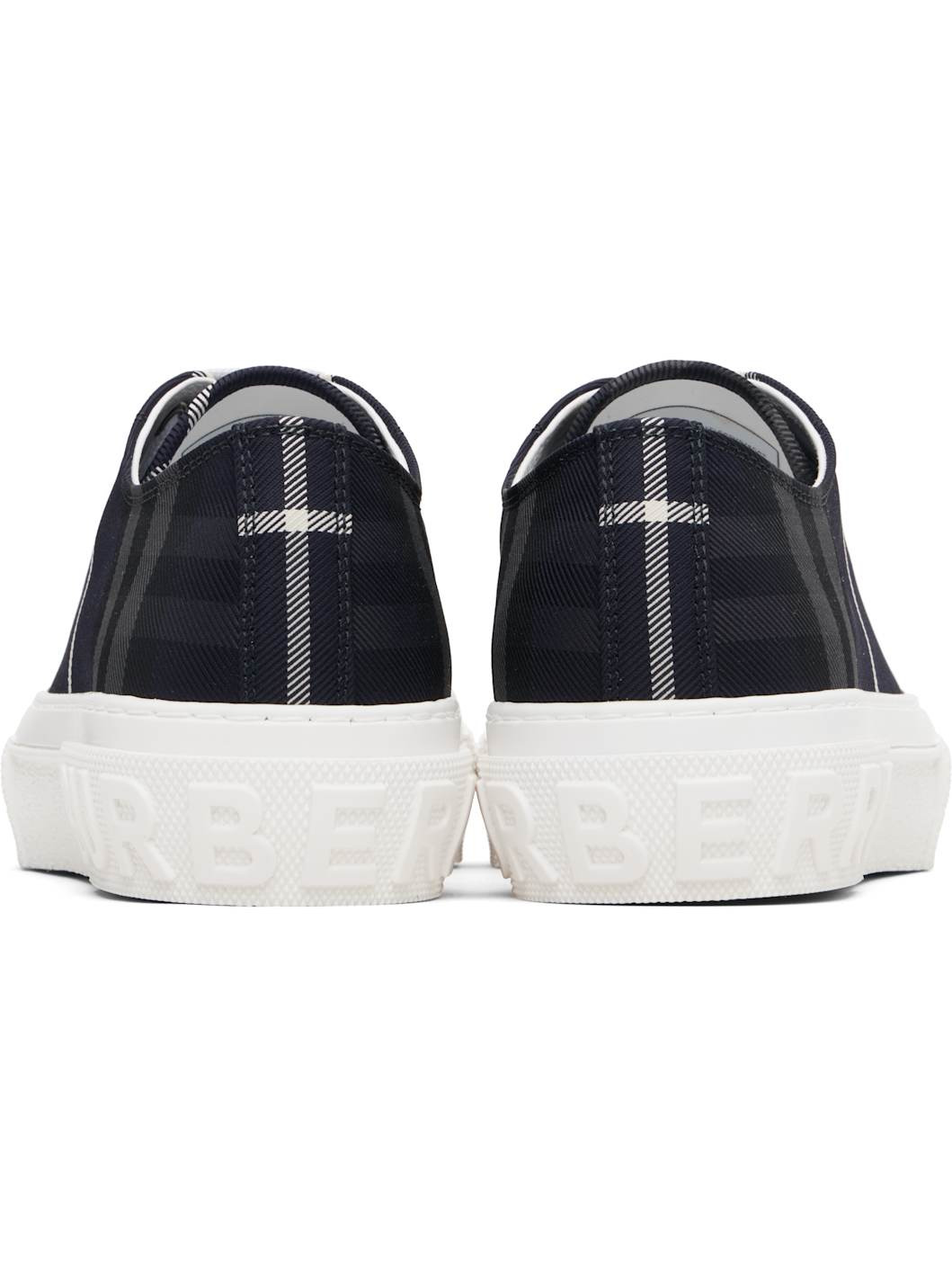 Navy Check Sneakers - 2