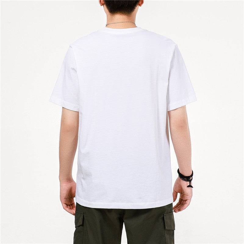 Men's Nike Printing Sports Breathable Round Neck Short Sleeve White T-Shirt DJ1406-100 - 4