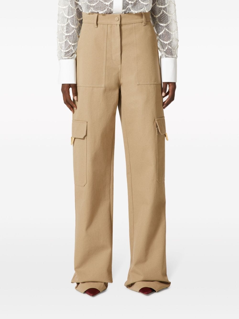 canvas cargo trousers - 3