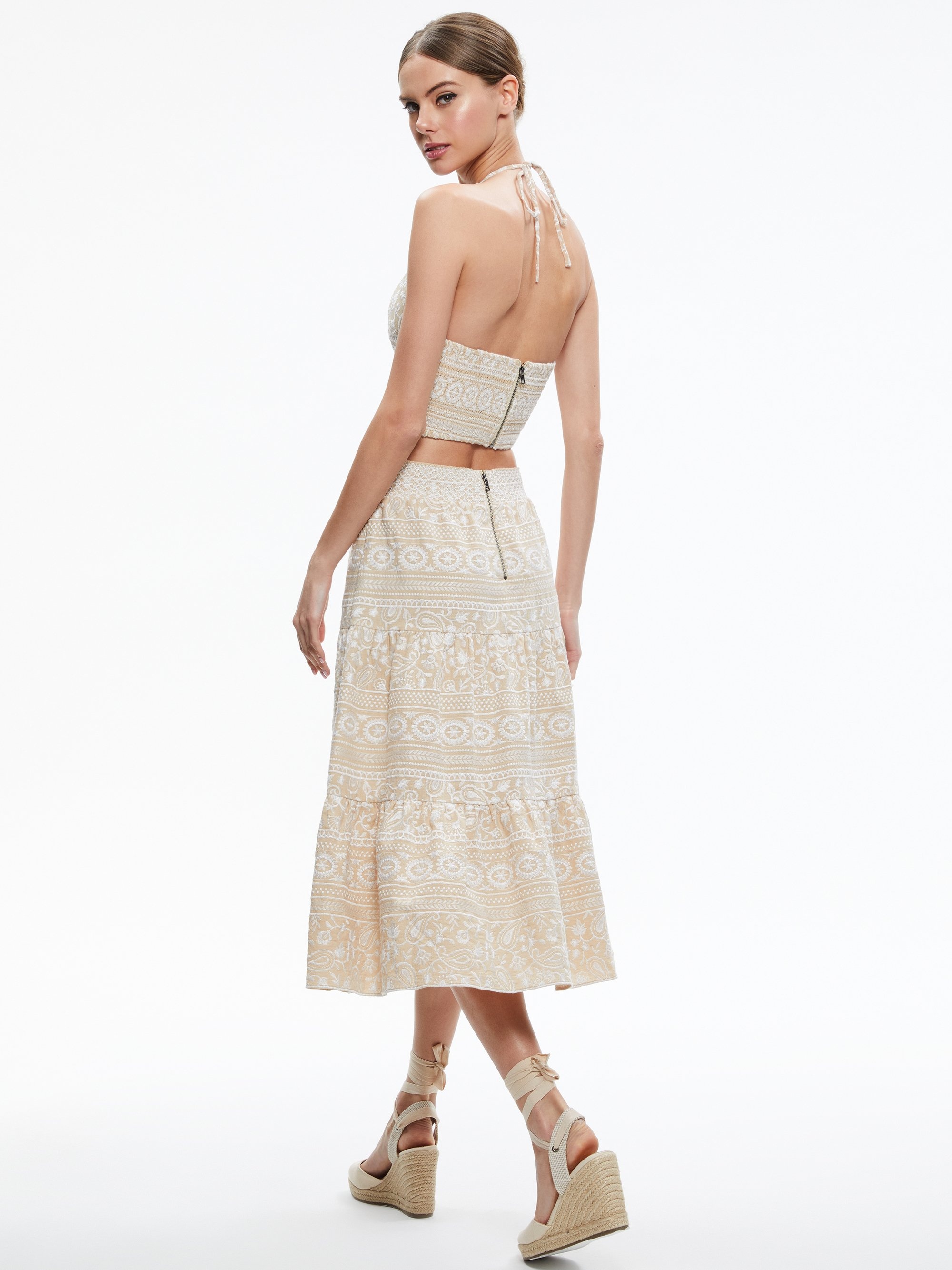 REISE TIERED MIDI SKIRT - 3