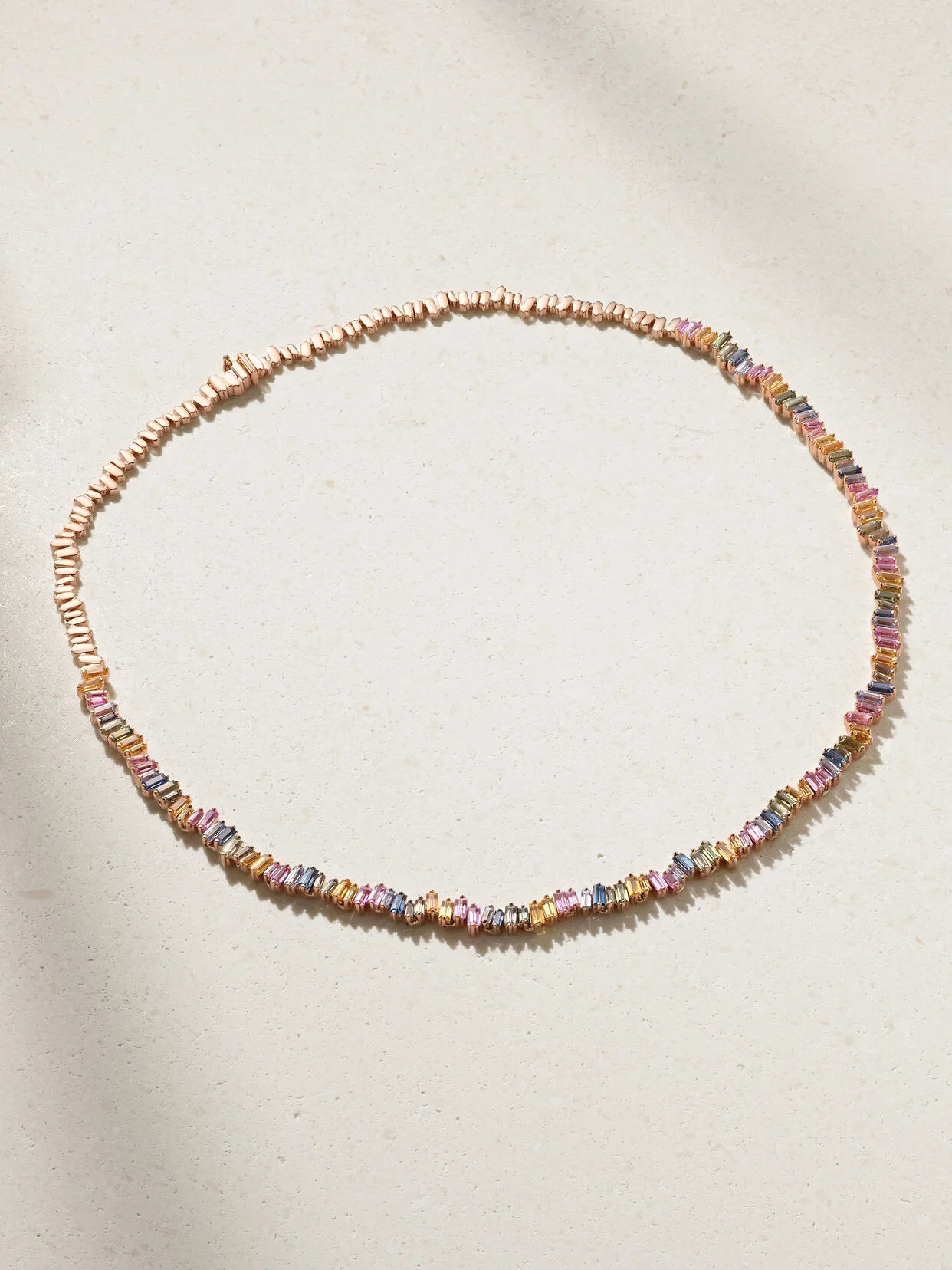 18-karat Rose Gold Sapphire Necklace - 1