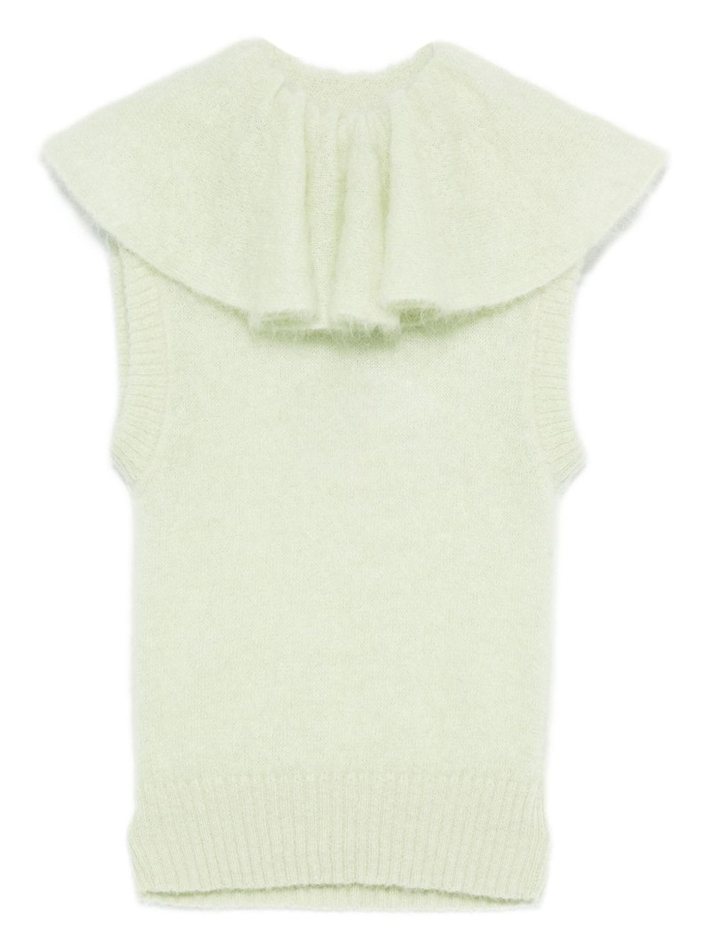 ruffled volant vest 1