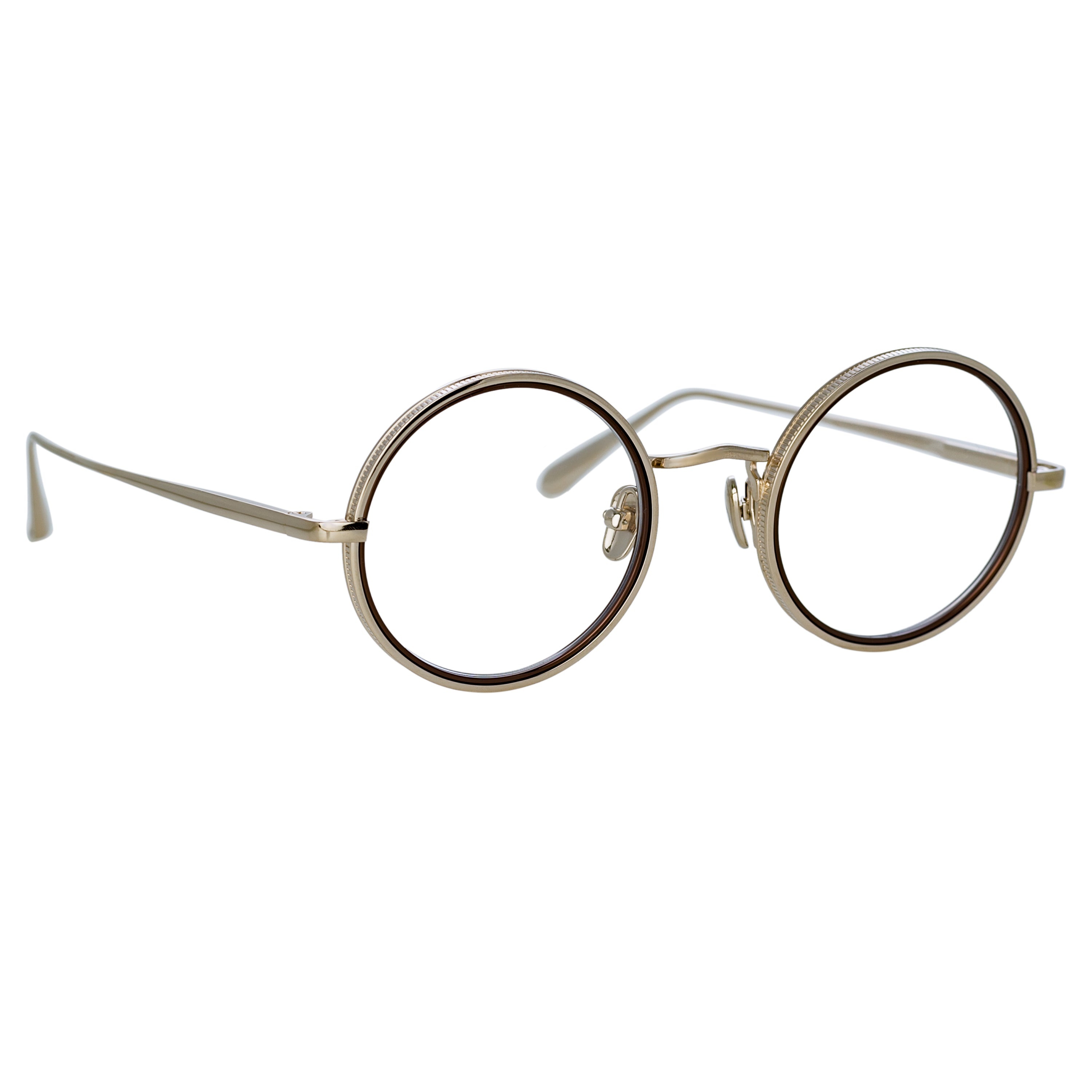 CORTINA OVAL OPTICAL FRAME IN LIGHT GOLD - 2