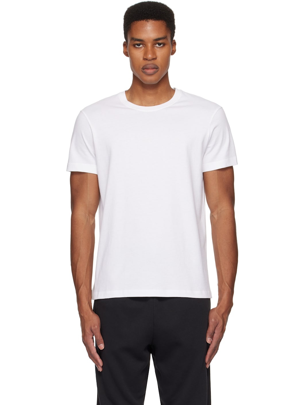 【関税込み】SKIMS ホワイト SKIMS Cotton クラシック Tシャツ SKIMS COTTON MENS CLASSIC T-SHIRT | CHALK