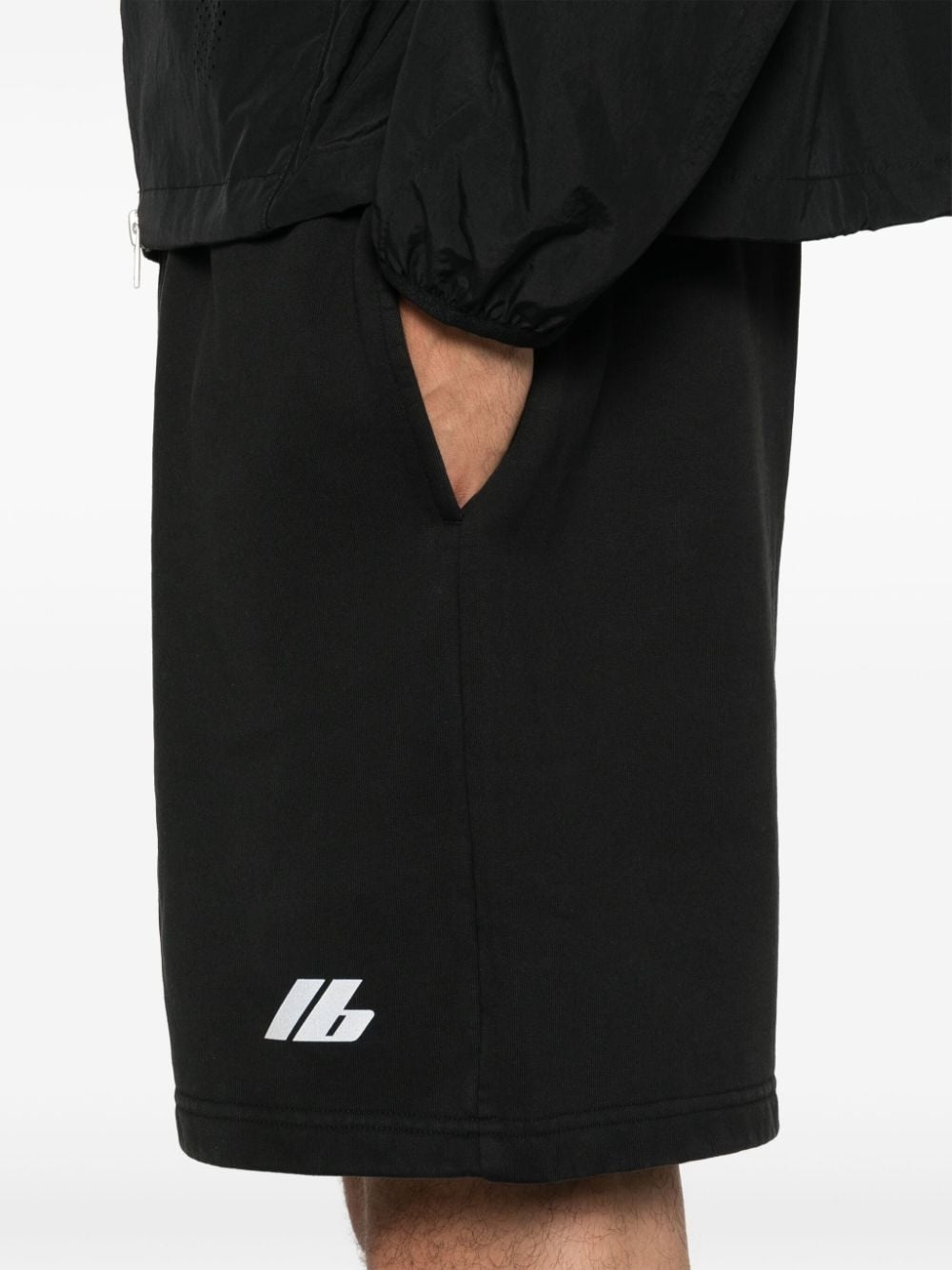 logo-print shorts - 5