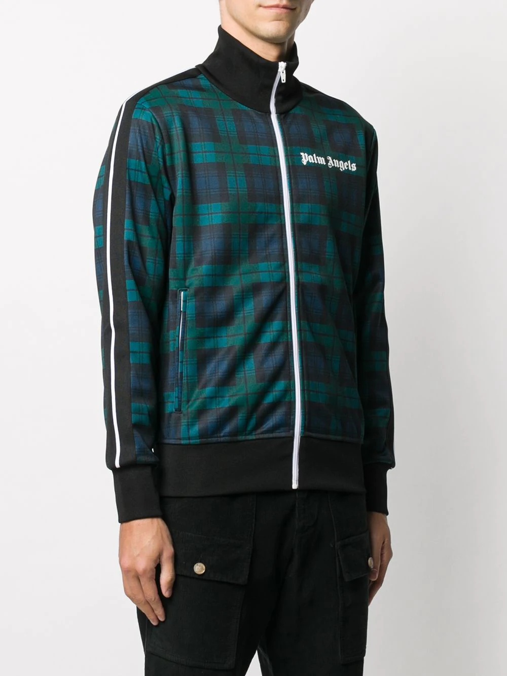 checked track jacket - 3