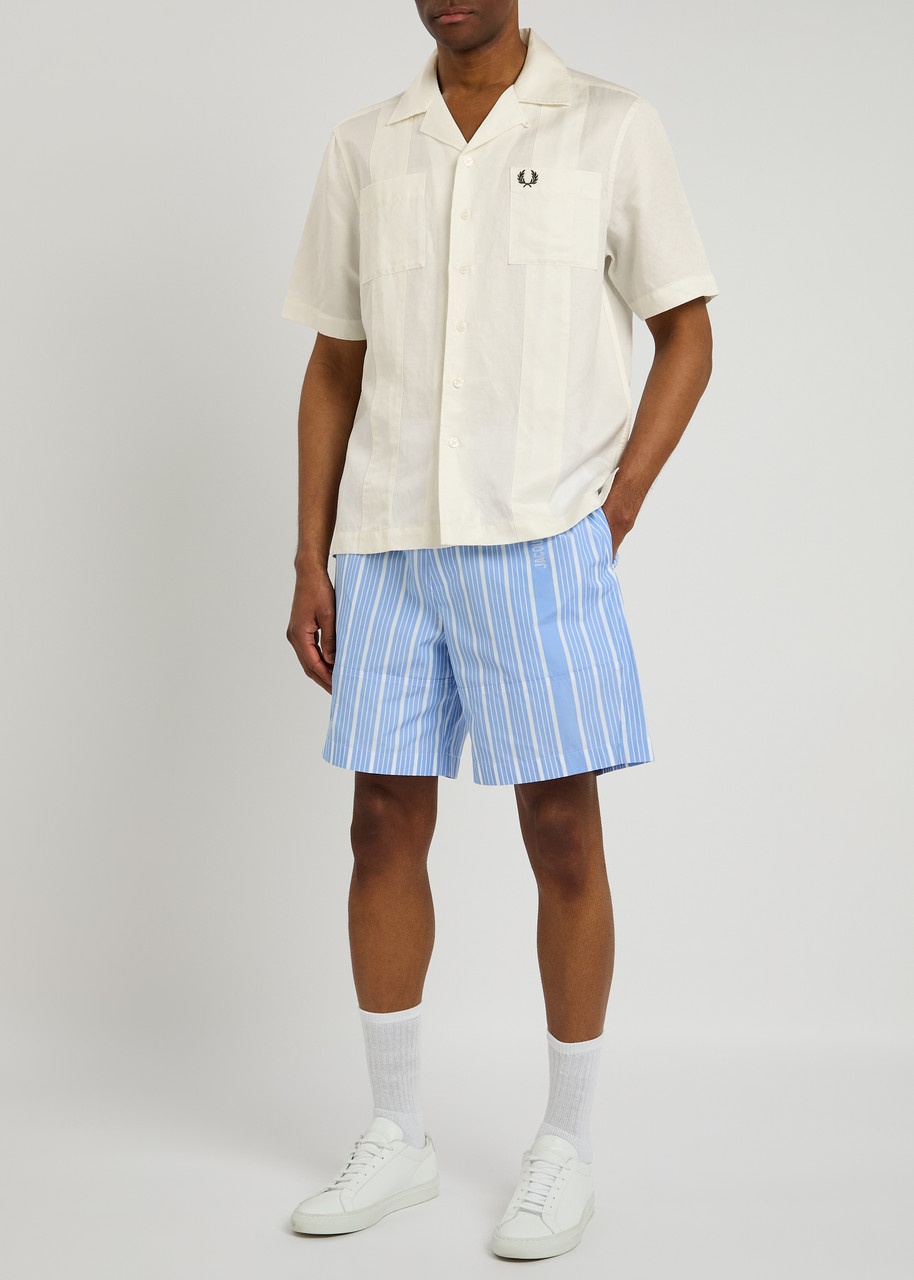 Fred Perry Logo-embroidered Lyocell-blend Shirt - 4