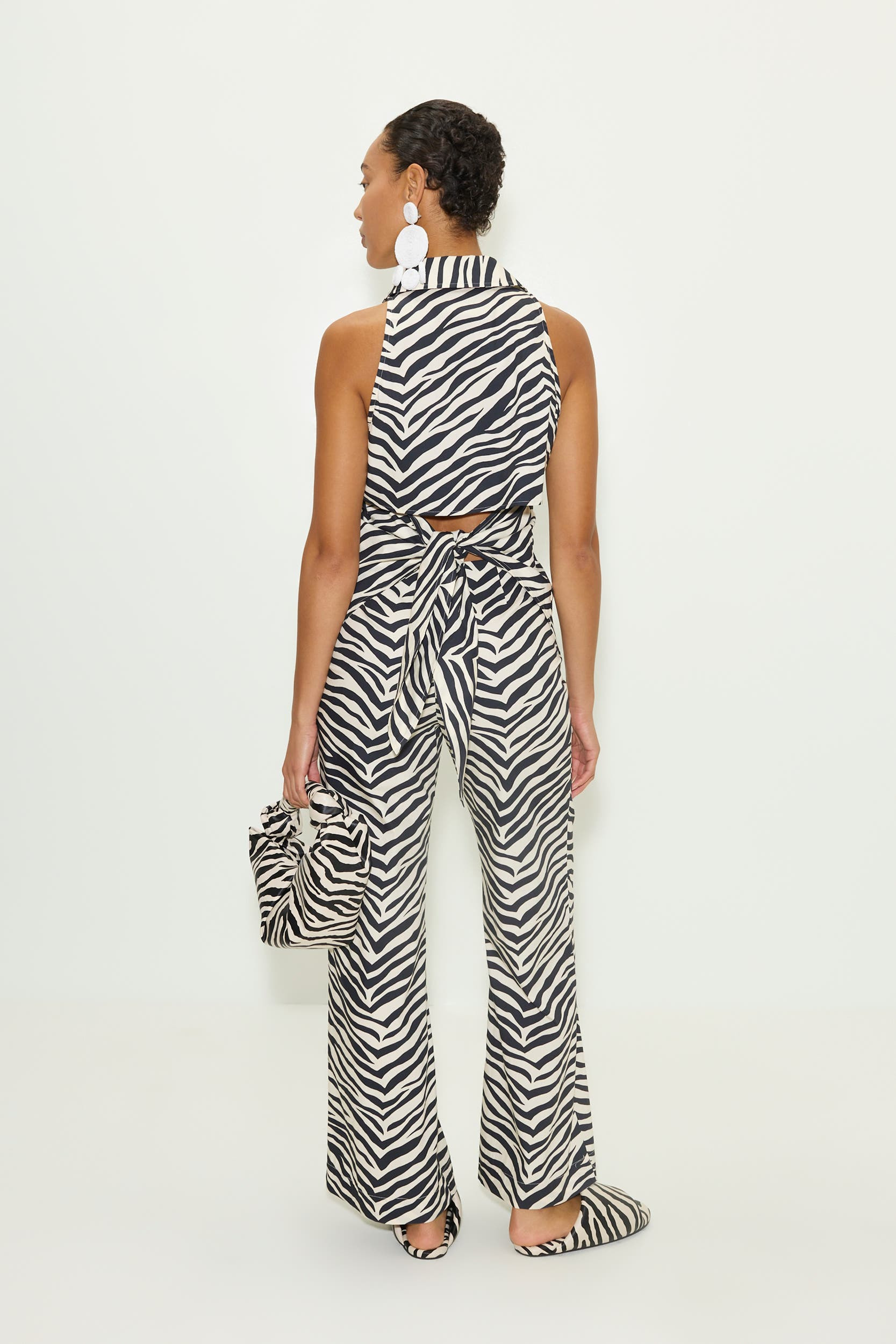 SIMONMILLER Loch Sleeveless Poplin Button Up in Zebra Print at Nordstrom - 2