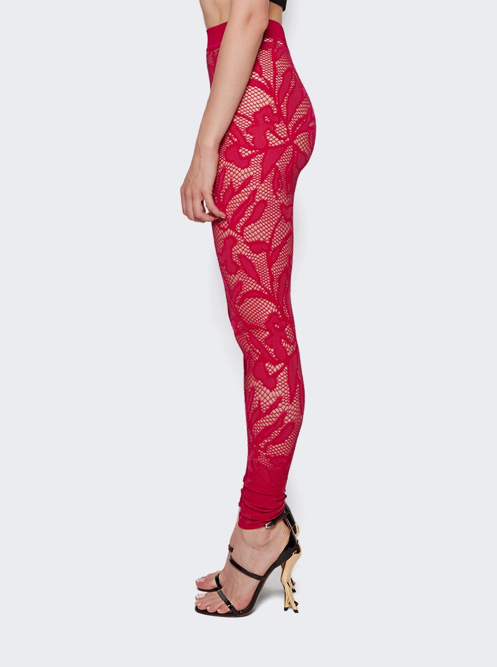 Lace Leggings Fuchsia - 4