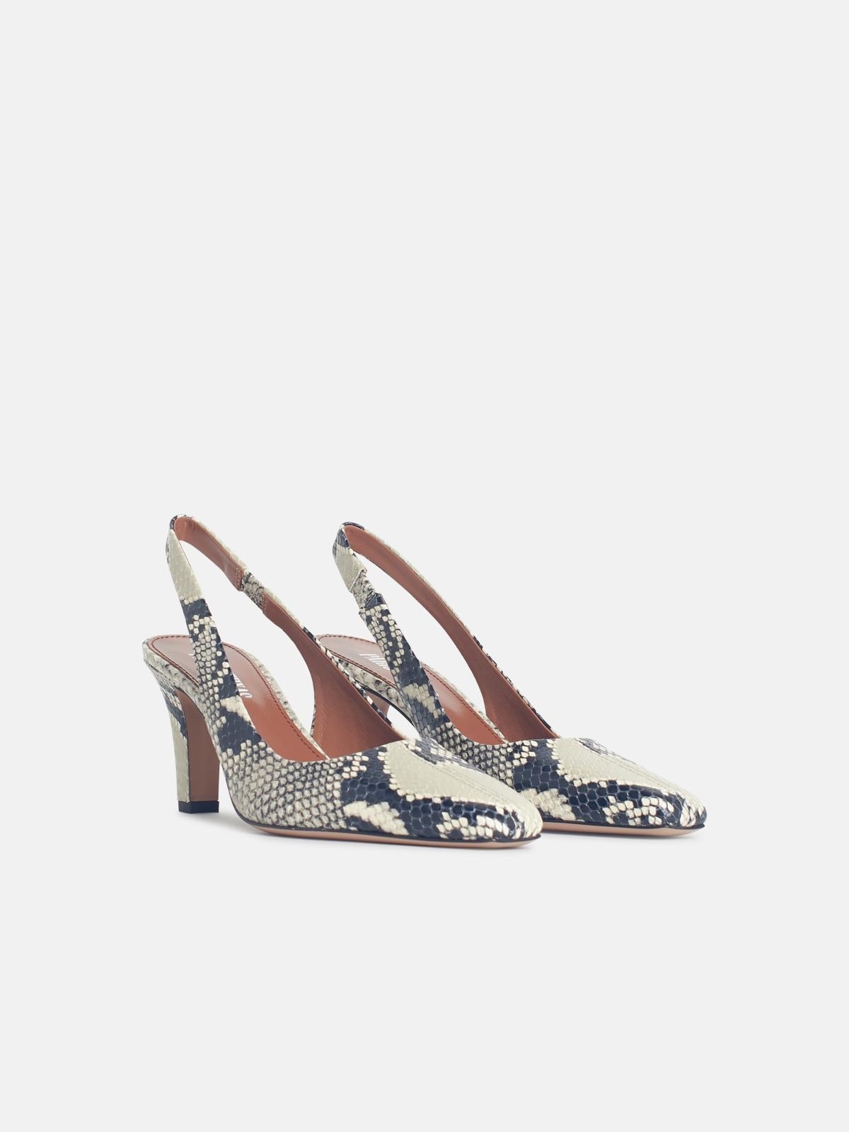 'BELLE' MULTICOLOR LEATHER SLINGBACKS - 2