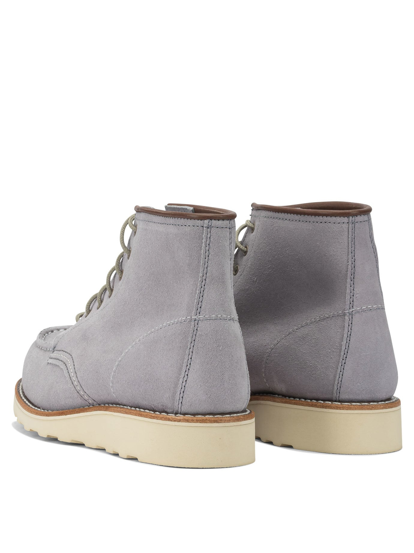 Red Wing Shoes - Red Wing Shoes "6'' Moc Toe 3300 Dusty Lavender Abilene" Lace-up Ankle Boots - 4