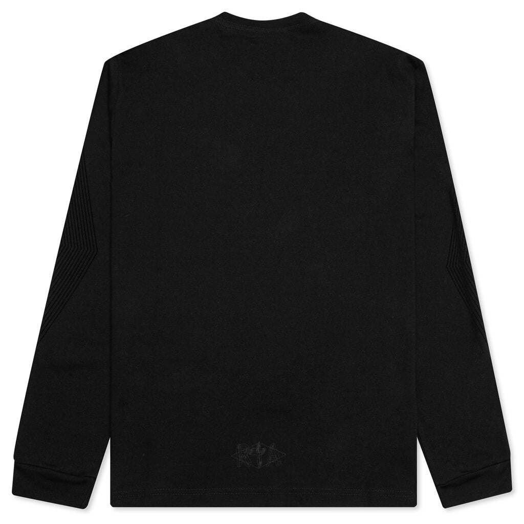 LAWRENCE CLASSIC L/S T-SHIRT - BLACK/3D LOGO - 2