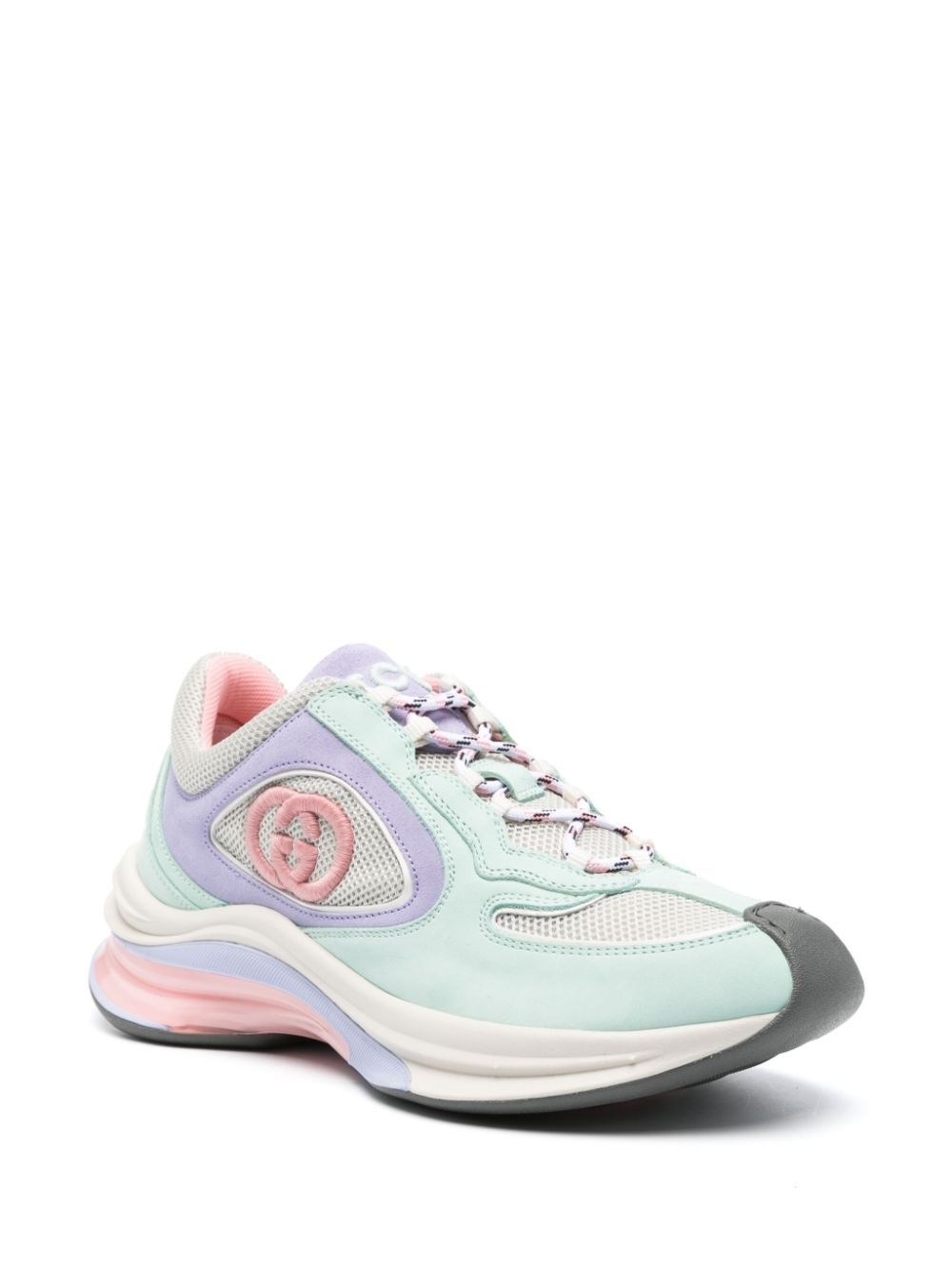 Interlocking G panelled sneakers - 2