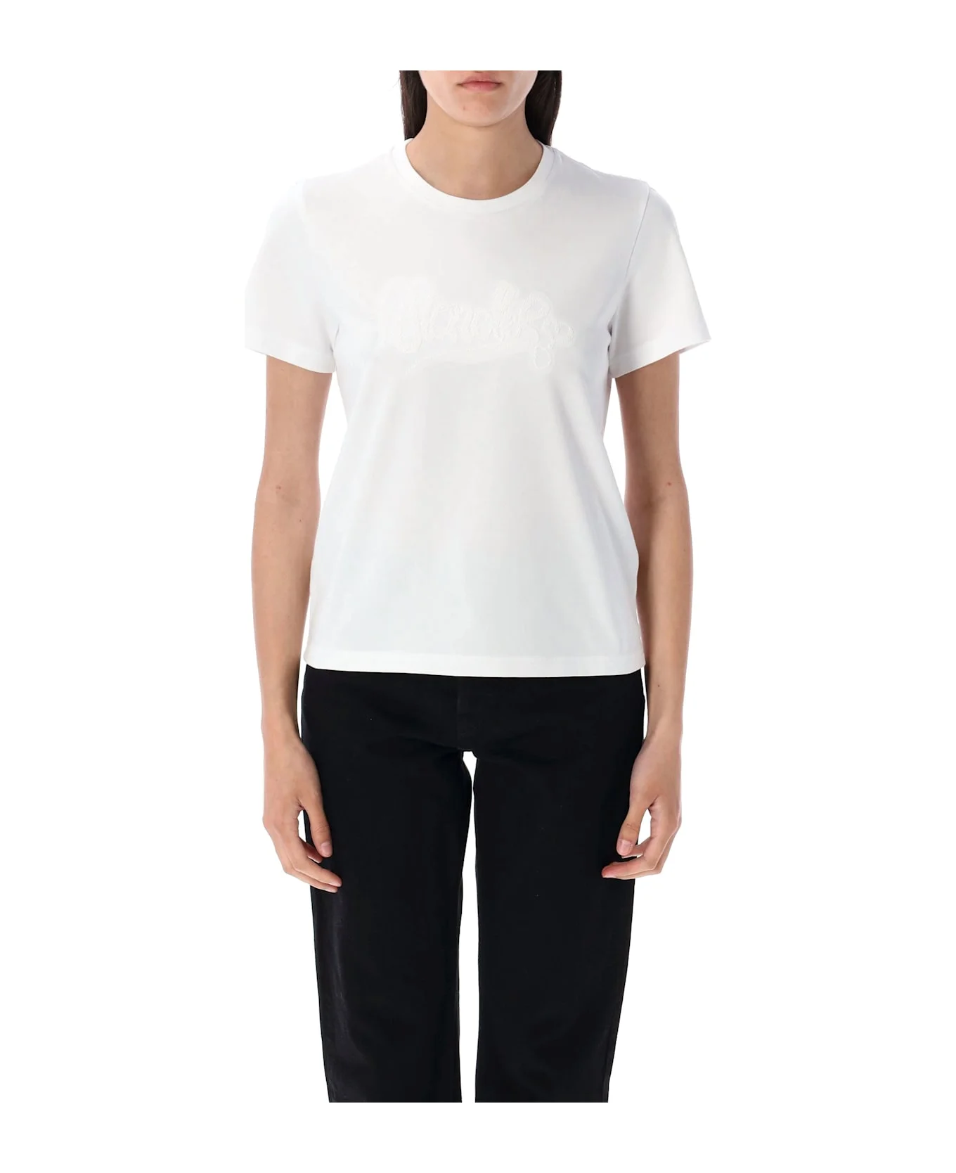 Embroidered Calligraphy Logo T-shirt - 1