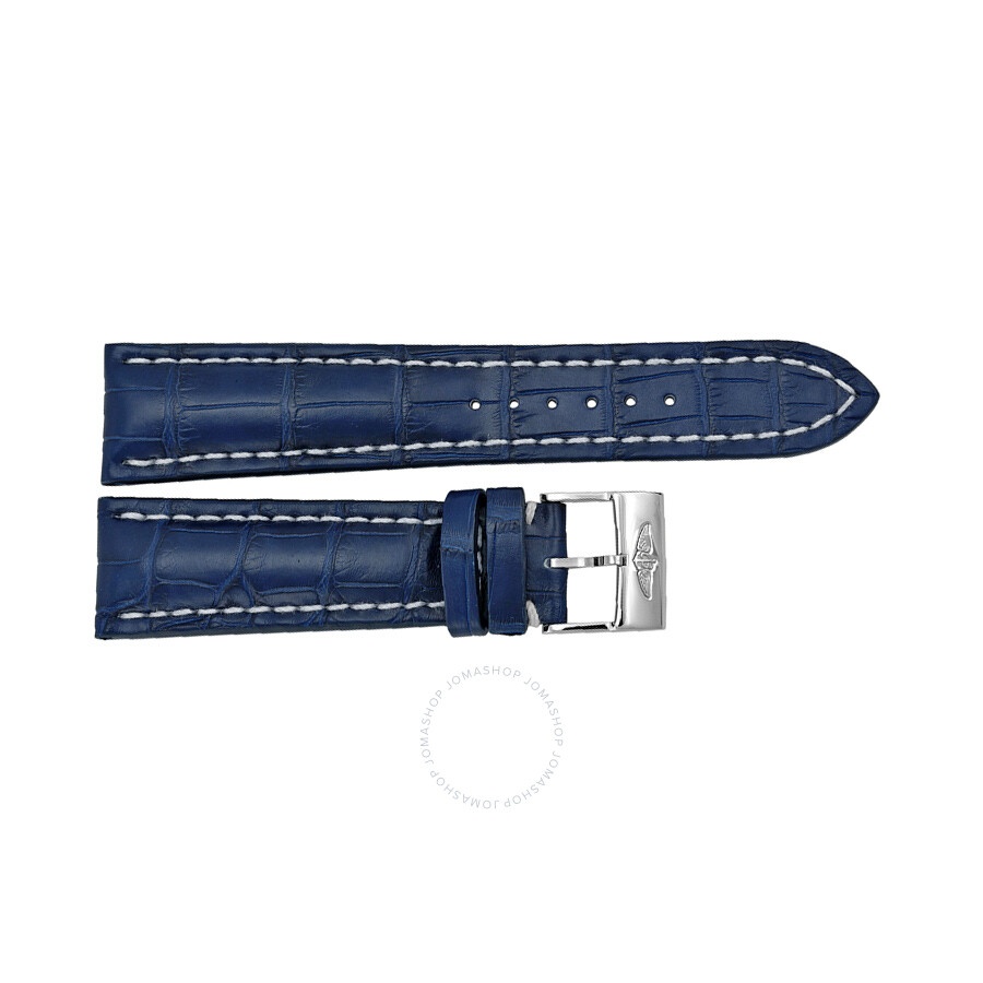 Breitling Blue Watch Band Strap with a Stainless Steel Tang Buckle 24-20mm - 1
