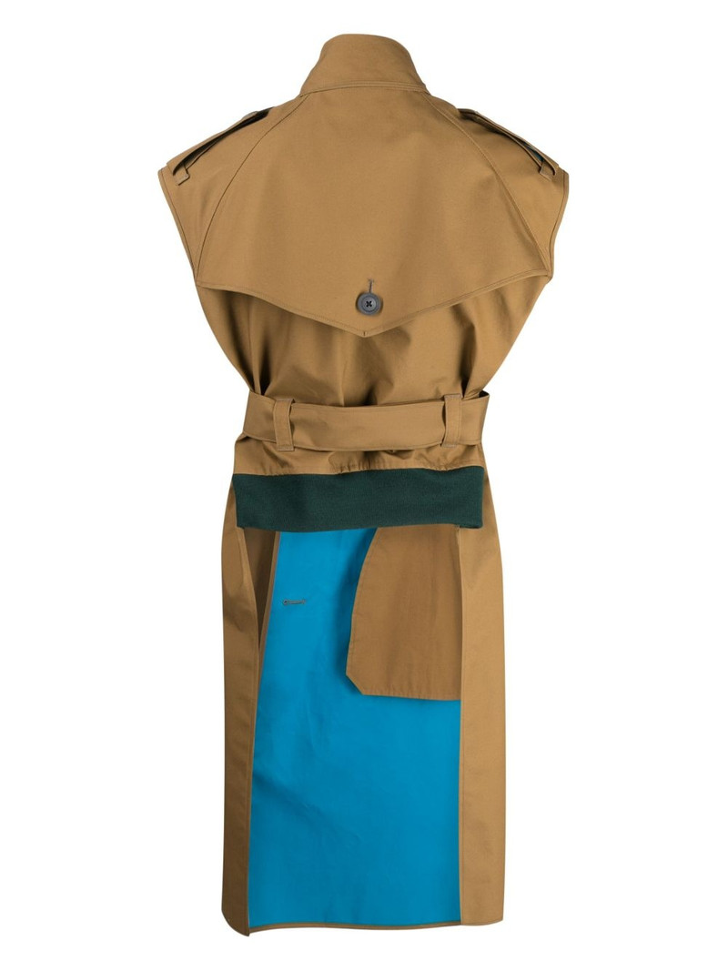 Kolor deconstrcted belted trench coat outlook