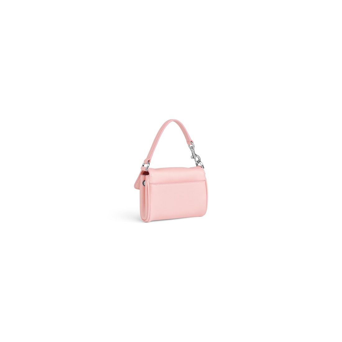 Women's Rodeo Micro Bag Charm in Suede Pink - 3