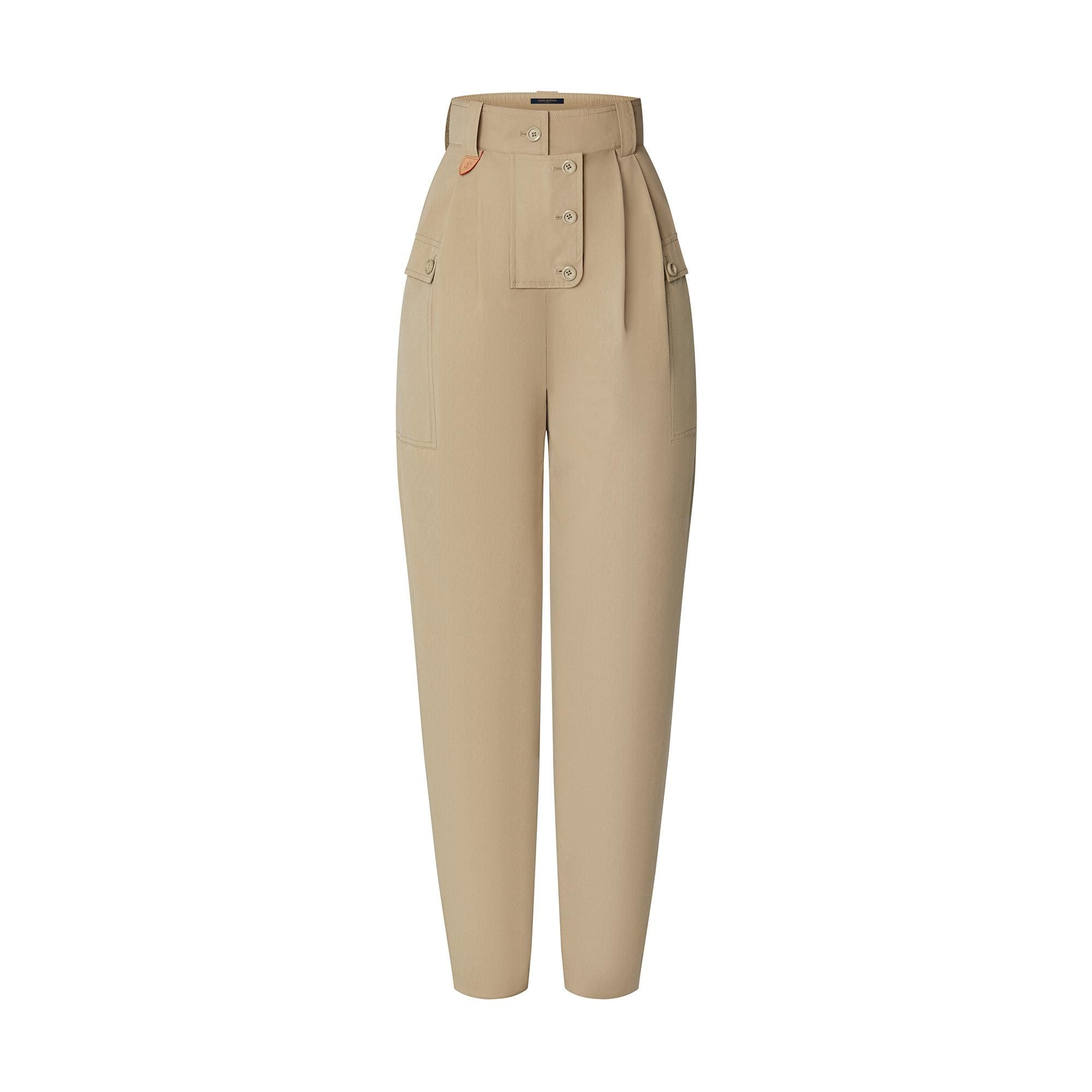 Safari-Style Carrot Pants - 1