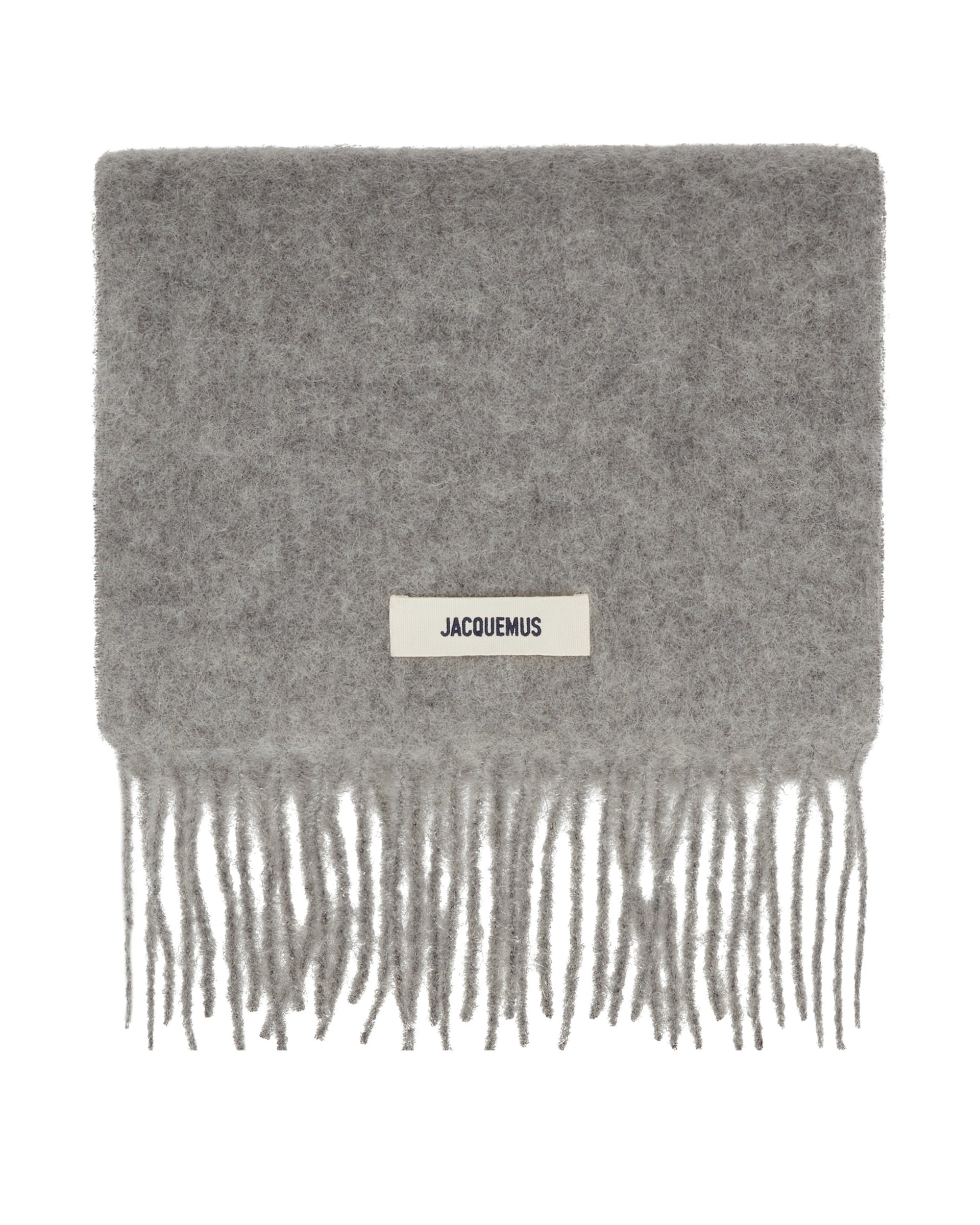 Gray Mohair Scarf - 2
