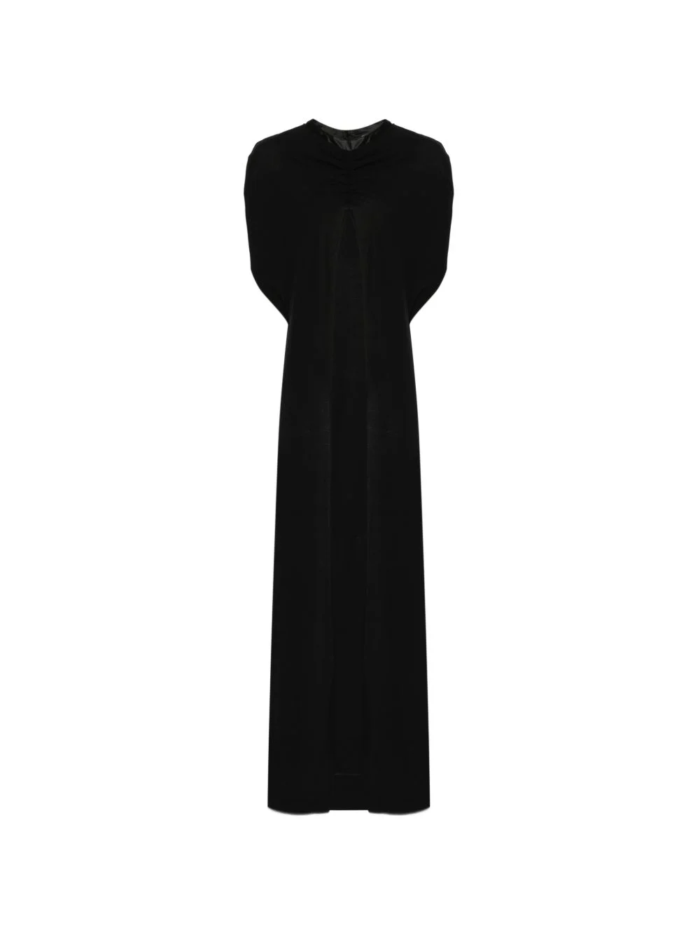 draped panelled coat - 1