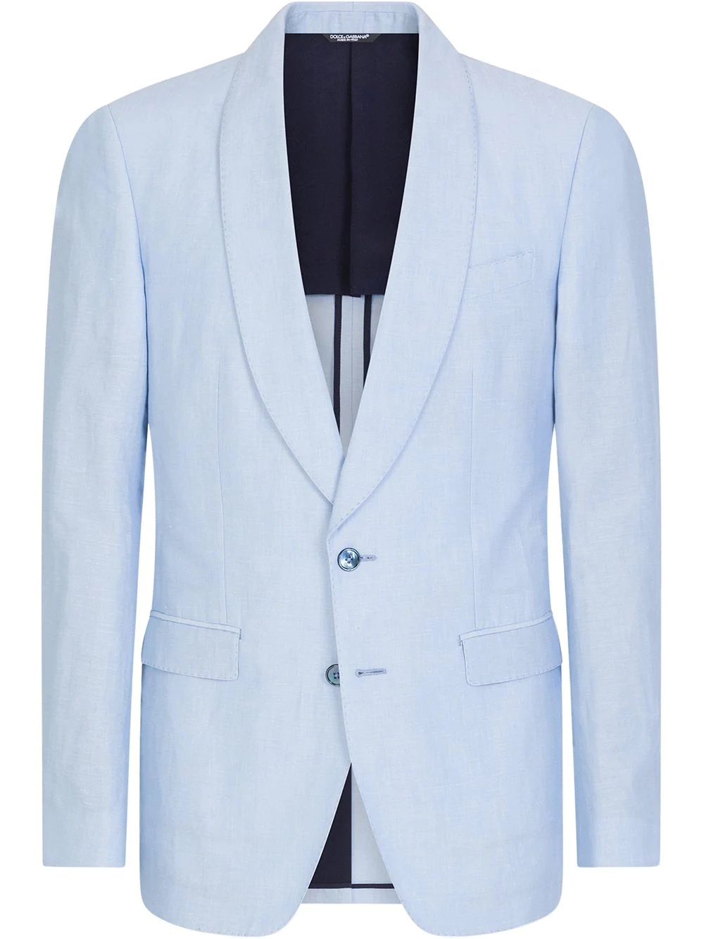 shawl lapel single-breasted blazer - 1