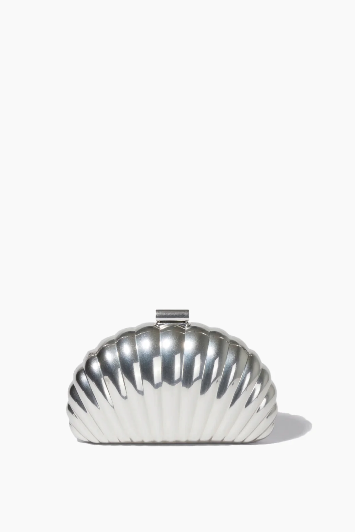Monet Shell Clutch in Silver - 1