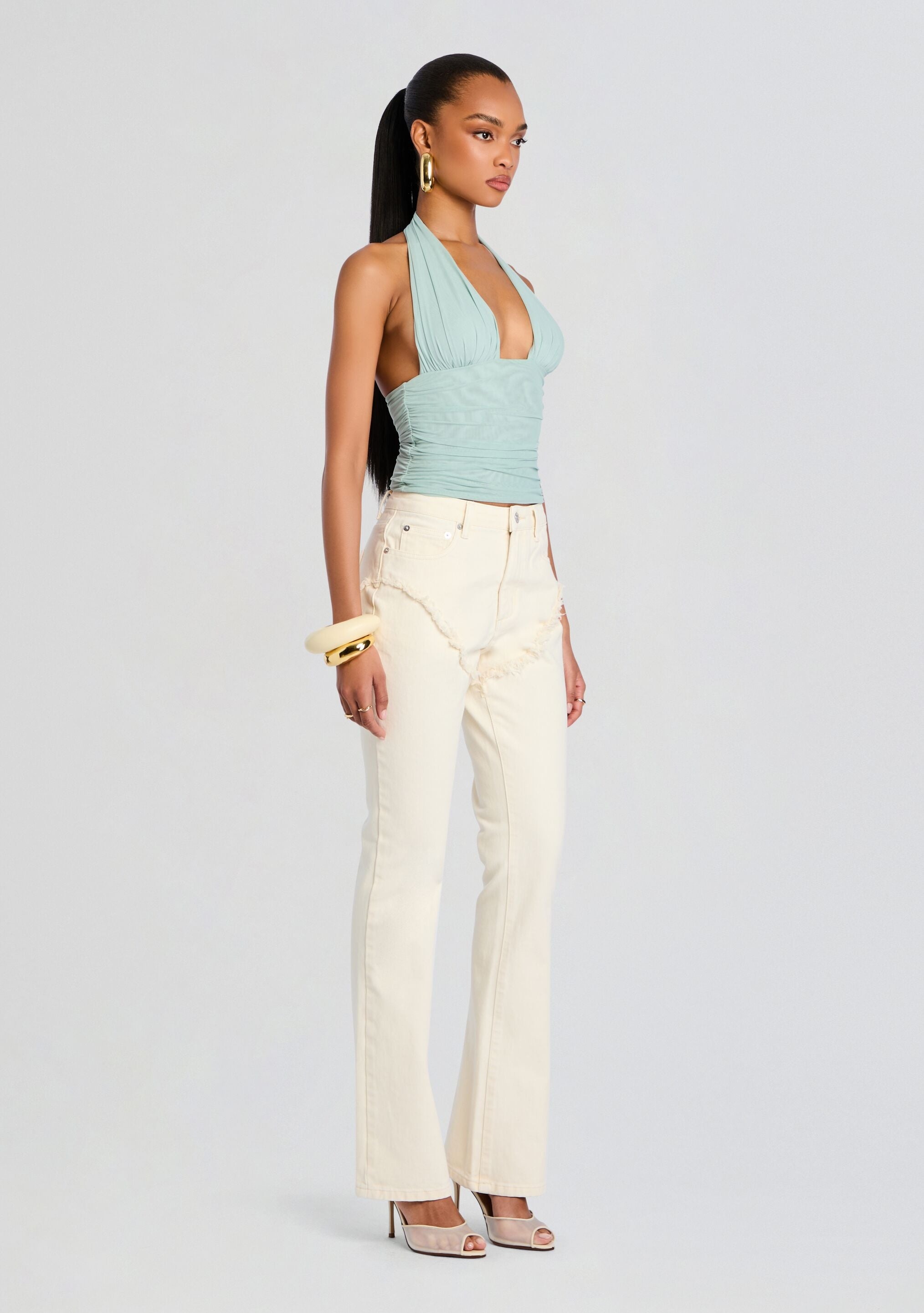 DAHLIA FRAYED BOOTCUT JEAN - 3