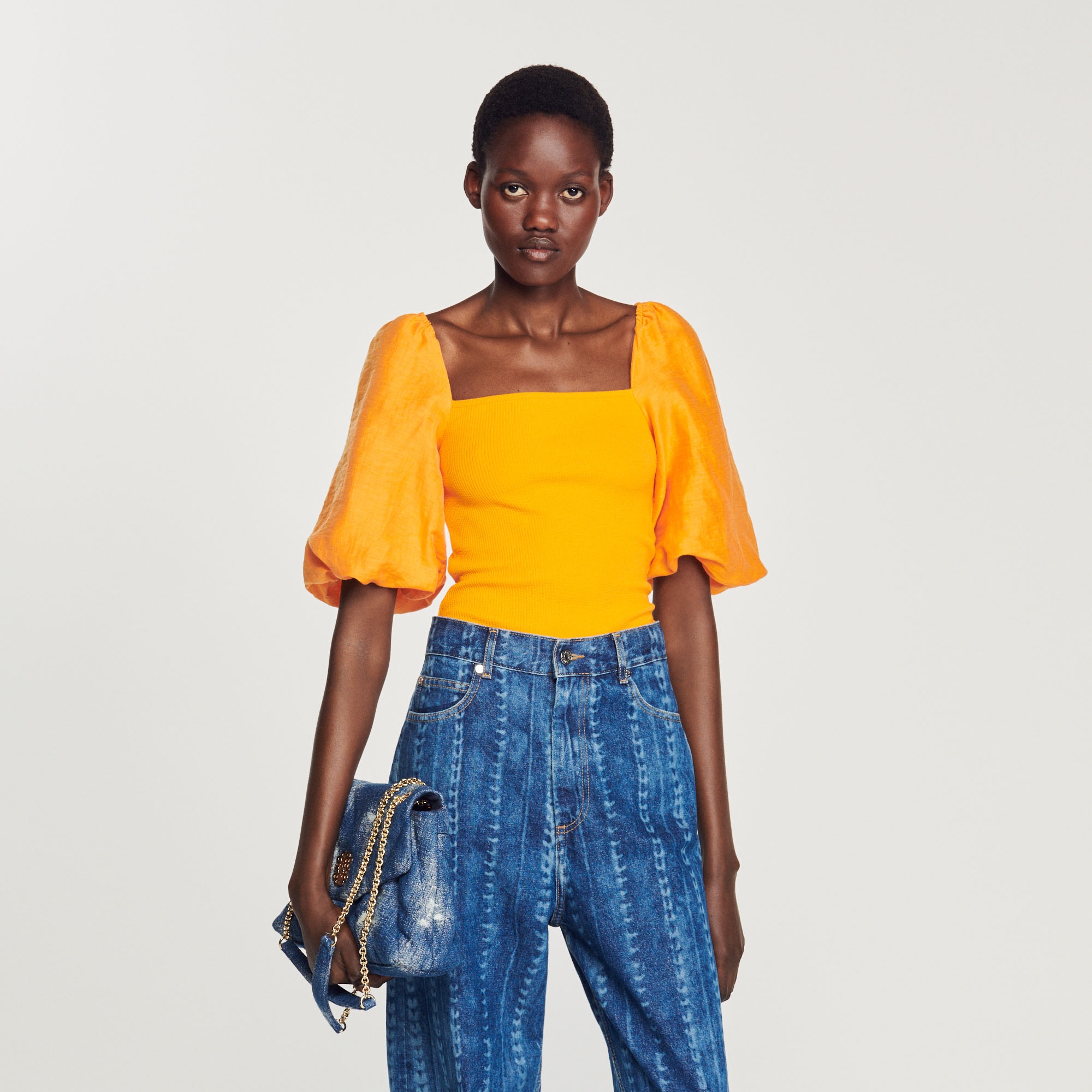 Dual fabric top - 5
