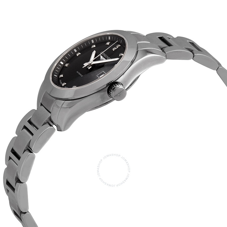 Pre-owned Longines Conquest Classic Diamond Black Dial Ladies Watch L2.285.4.58.6 - 2