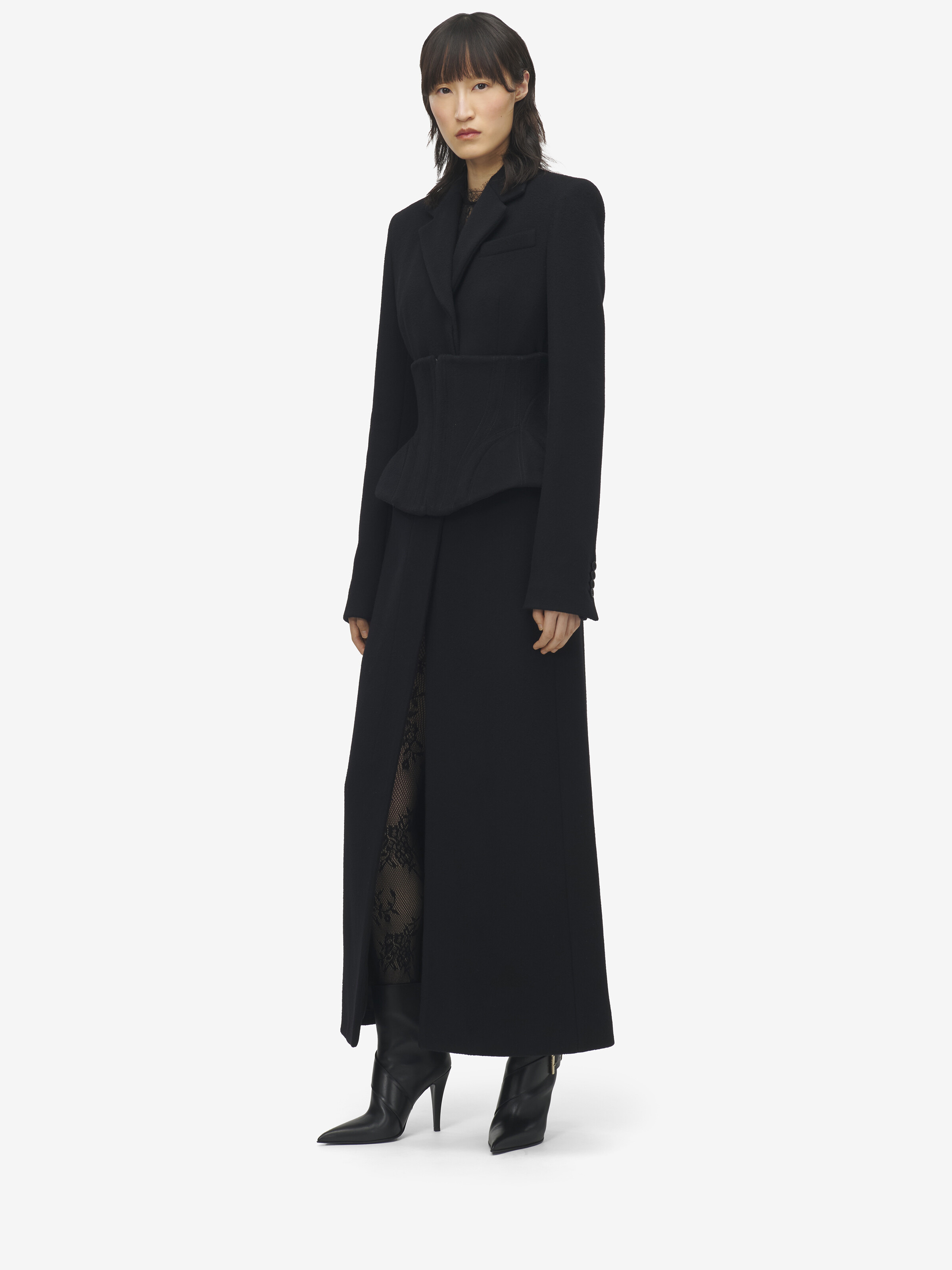Wool Cashmere Long Coat - 3