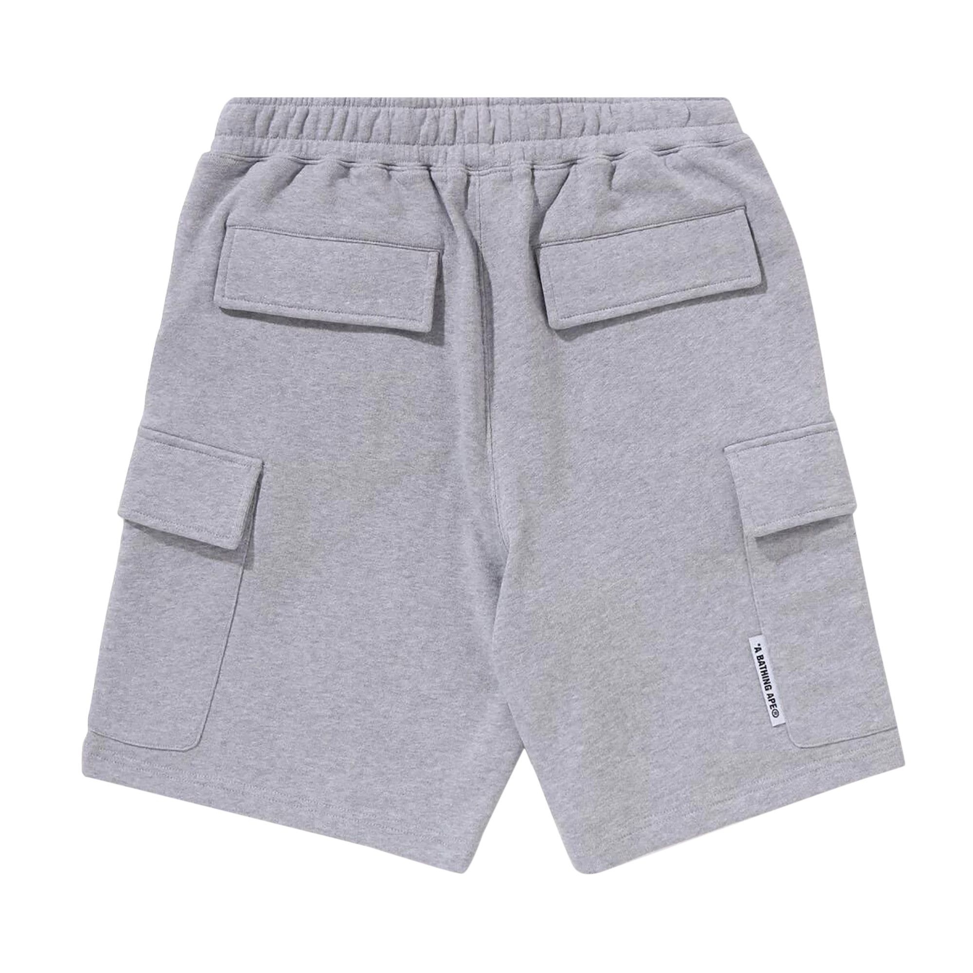 BAPE Ape Head Cargo Sweat Shorts 'Grey' - 2