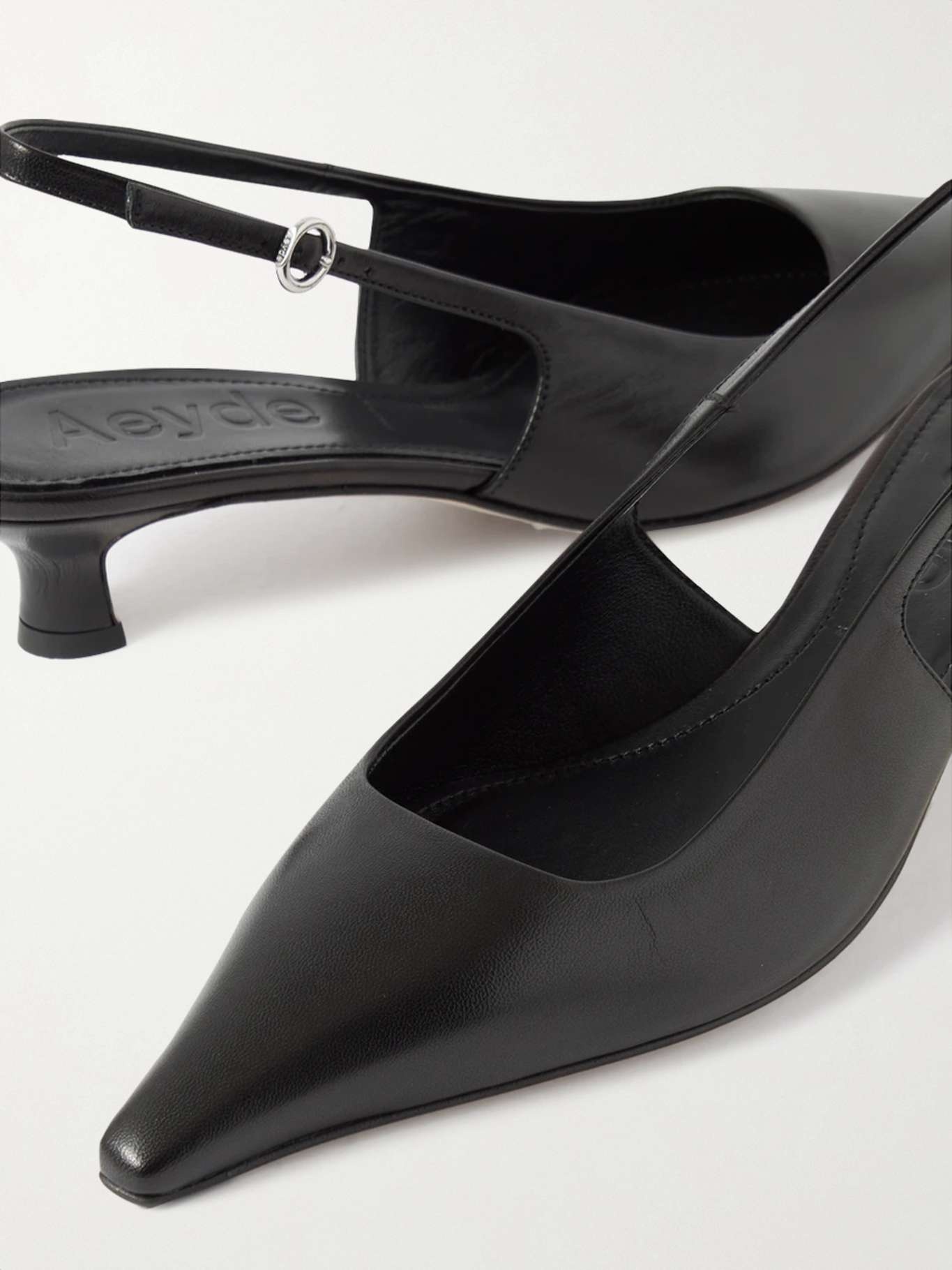 Catrina leather slingback pumps - 4
