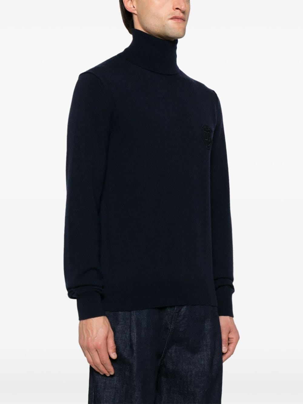 logo-patch sweater - 3