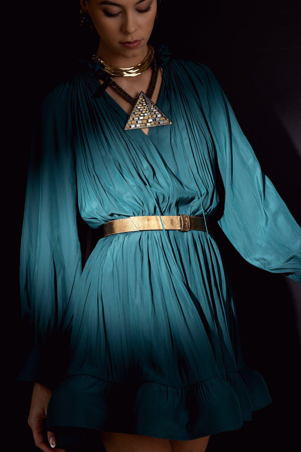 Metallic Gold Belt - 4