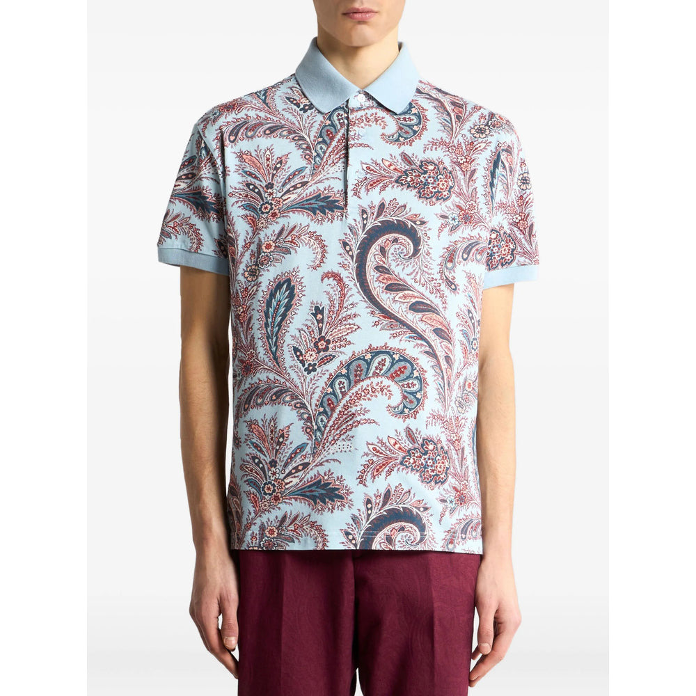 Etro Blue Polo Shirts Men - 2