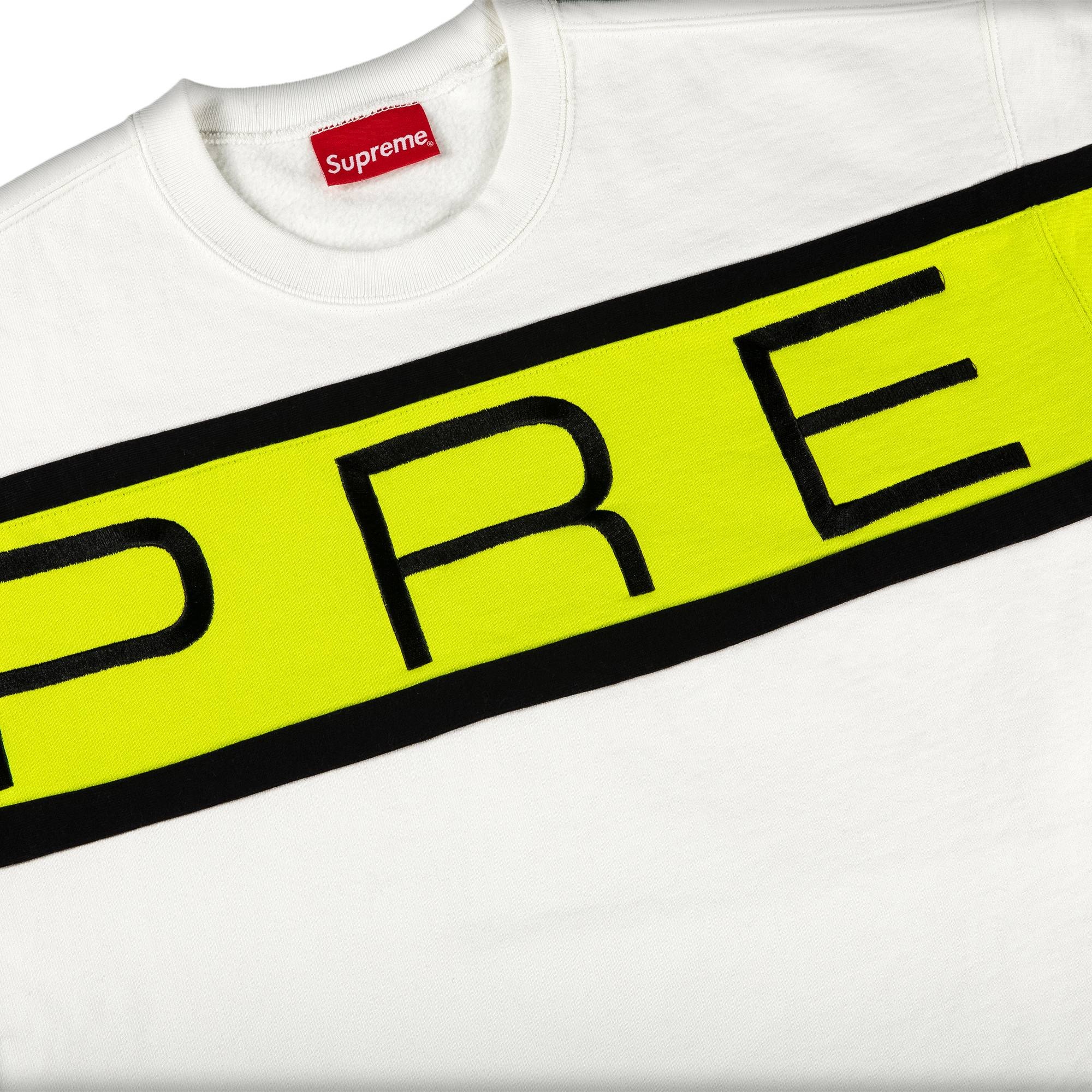 Supreme Paneled Crewneck 'White' - 2