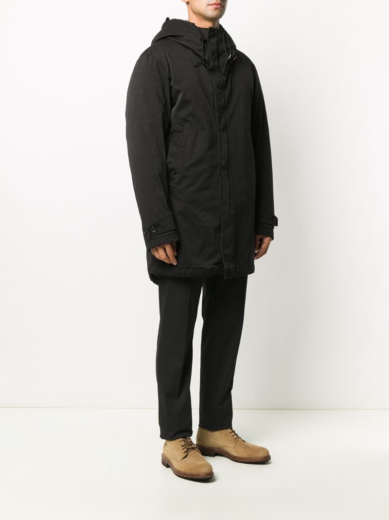 zip-up hooded coat - 5