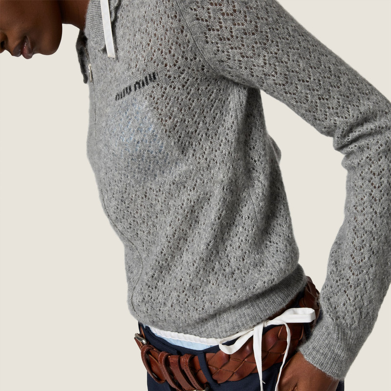 Cashmere and silk cardigan 5