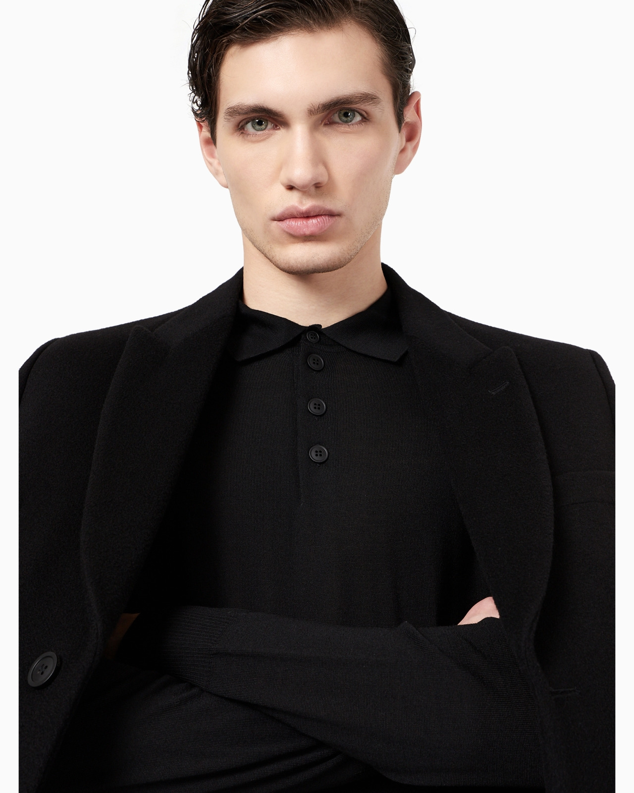 Virgin-wool jumper with polo-shirt collar - 6