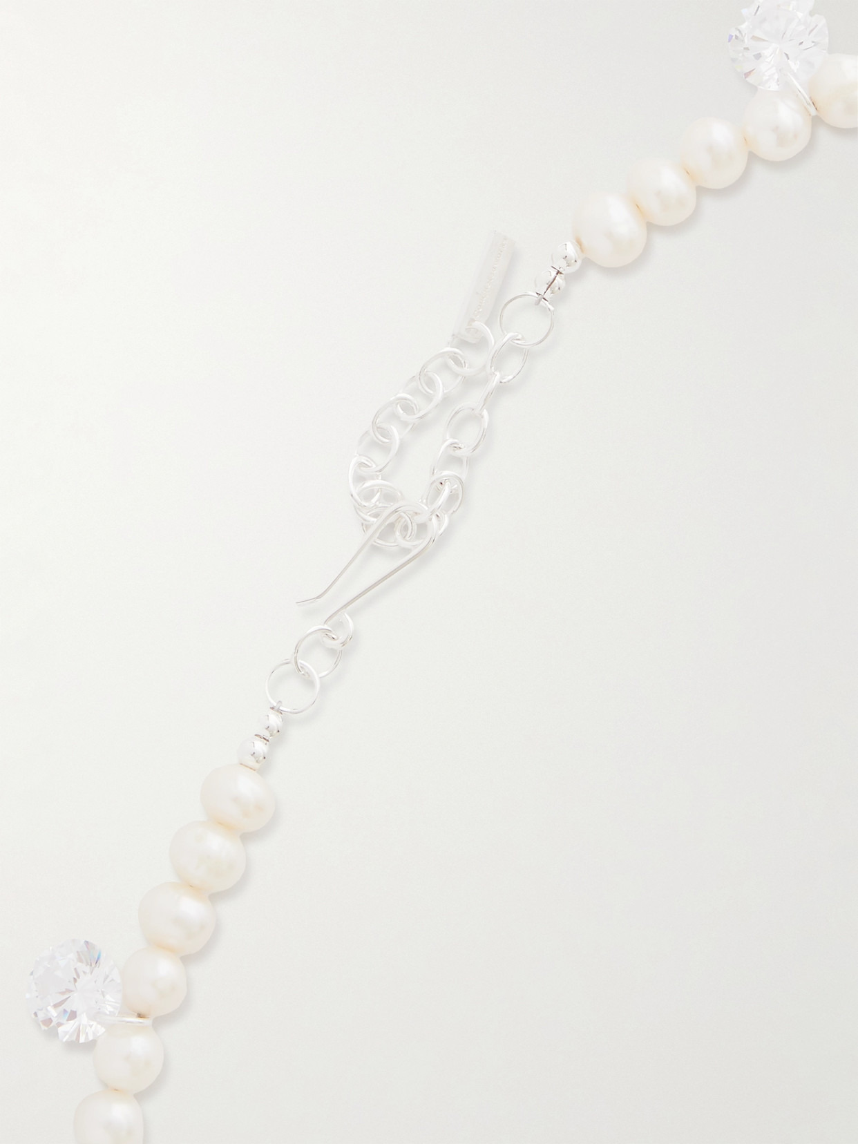 Dreaming Awake Recycled Silver, Pearl And Cubic Zirconia Necklace - 3