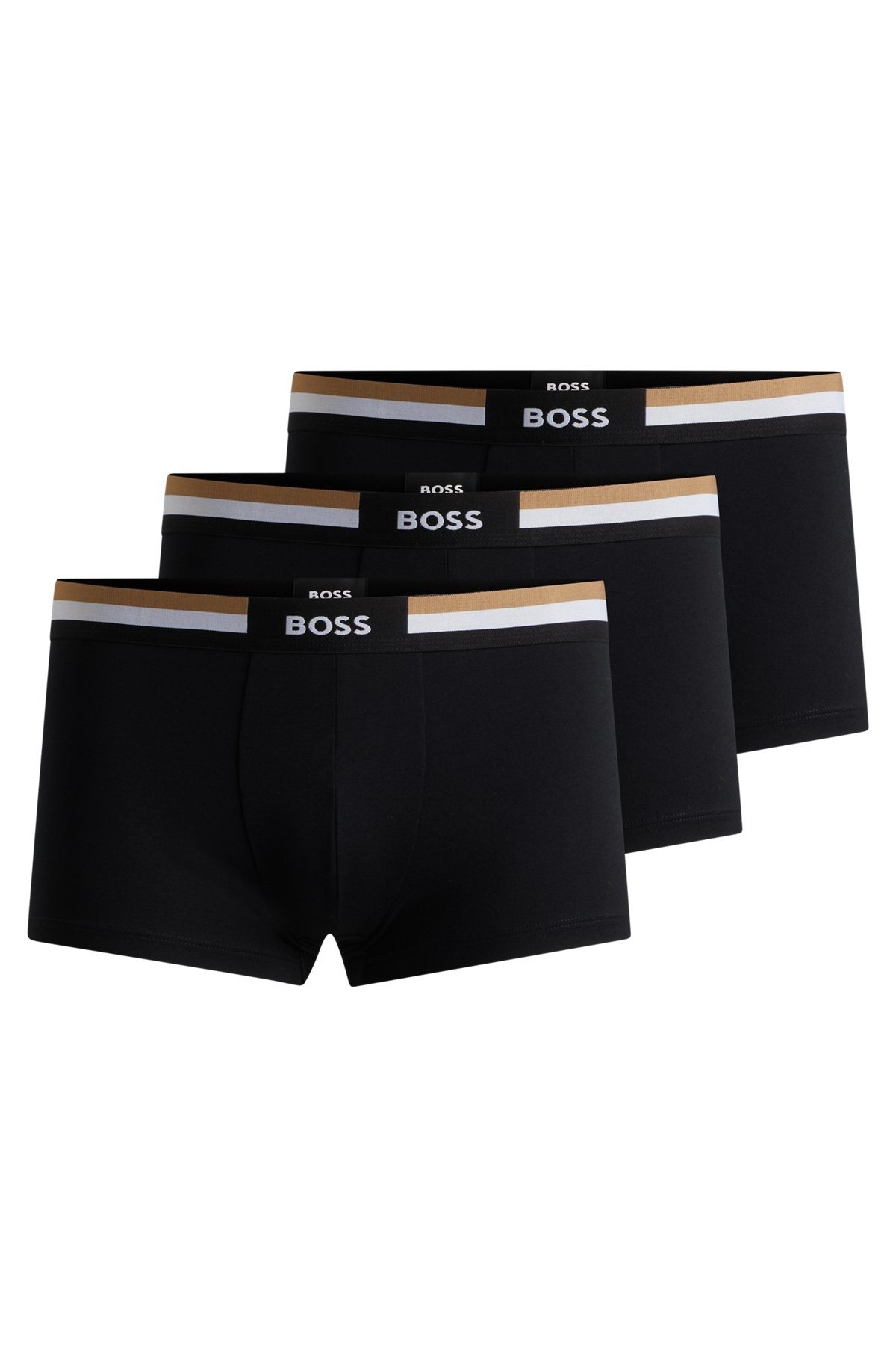 THREE-PACK OF TRUNKS WITH SIGNATURE WAISTBANDS - 1