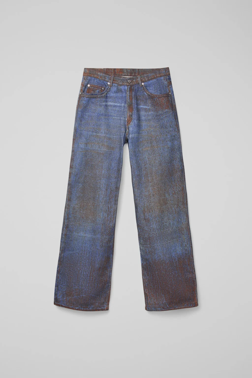 Terracotta-blue Denim Jeans - 1