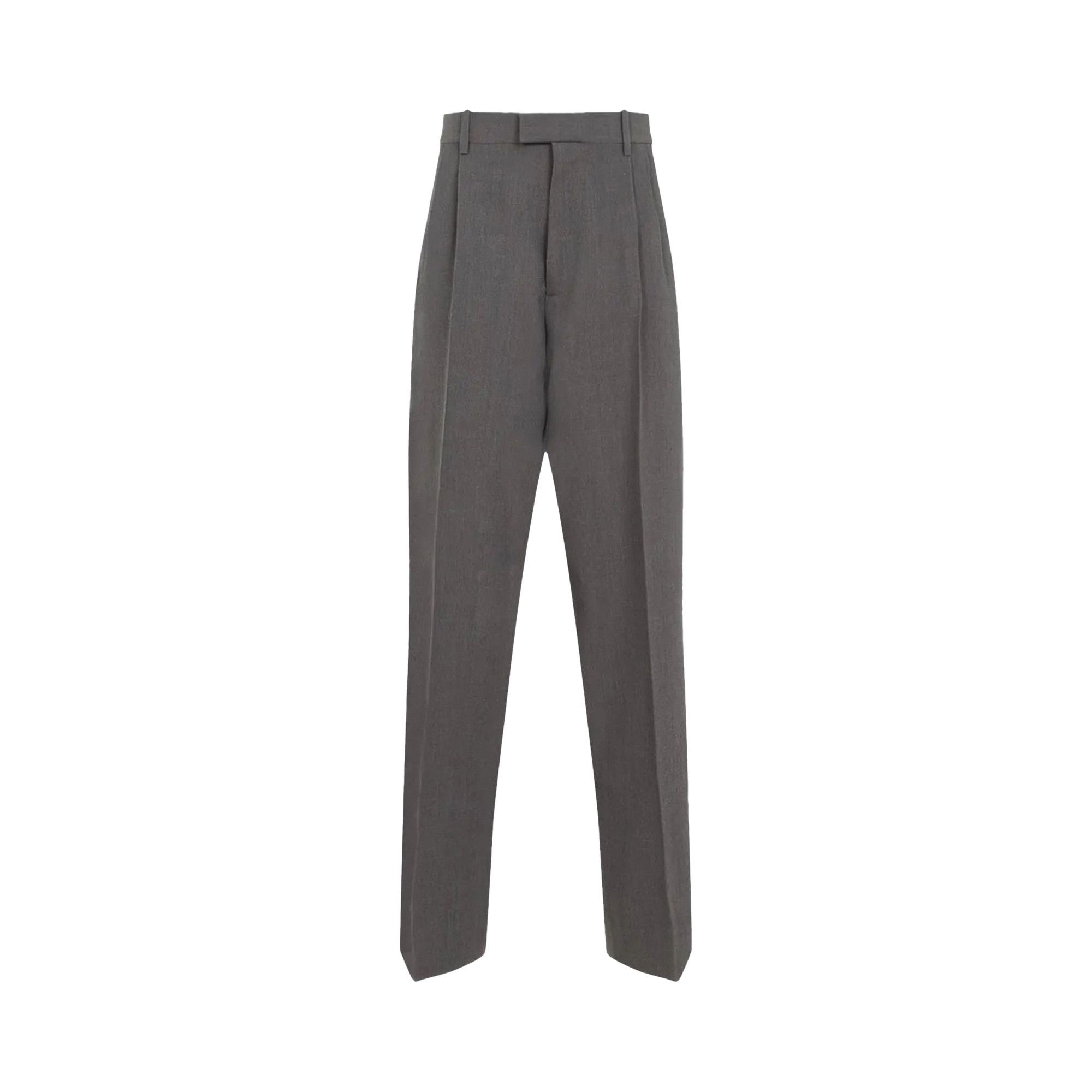 Bottega Veneta Light Wool Trousers 'Grey Melange' - 1