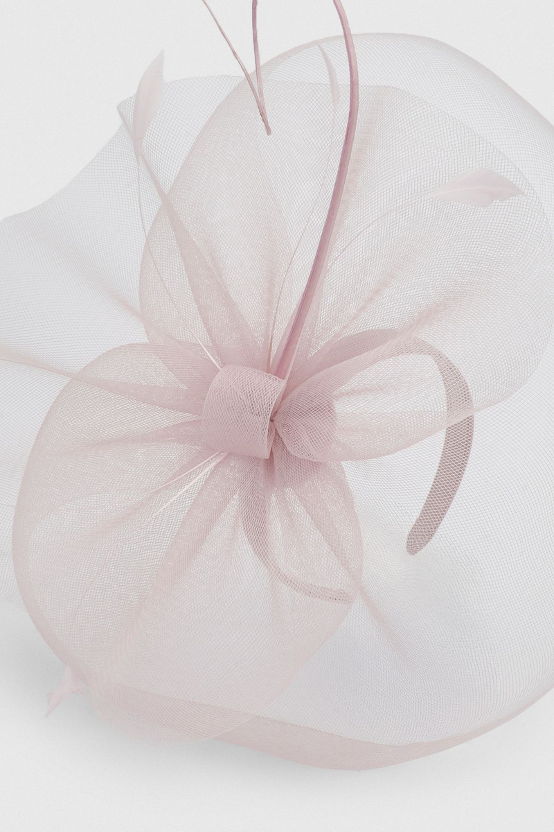 Mesh Feather Detail Fascinator 3