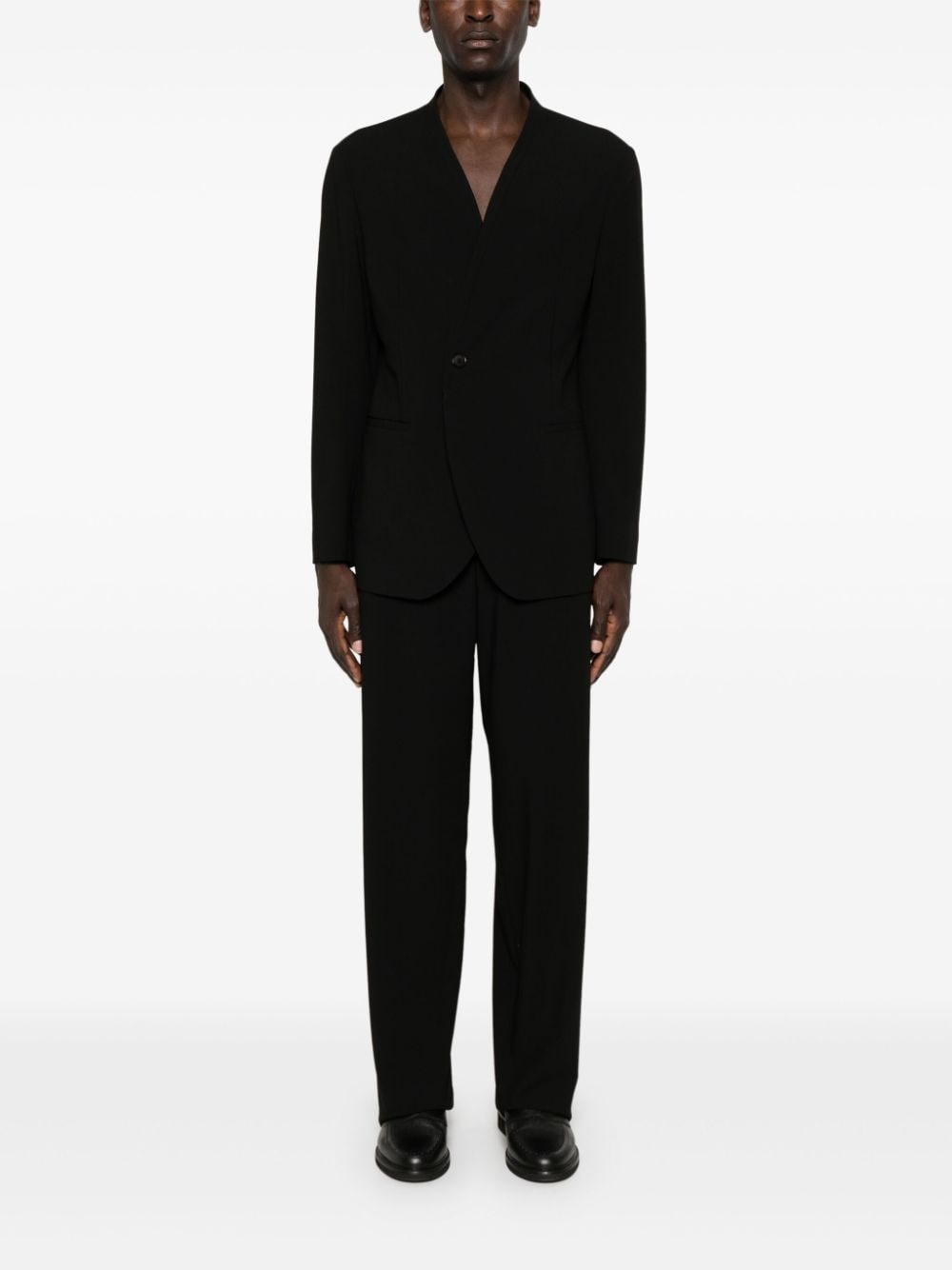 single-breasted virgin wool suit - 2