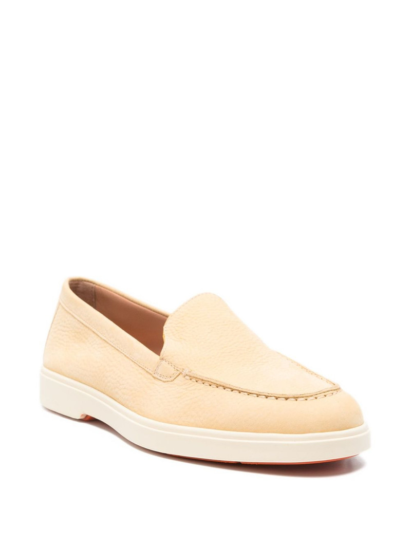 Santoni leather loafers outlook