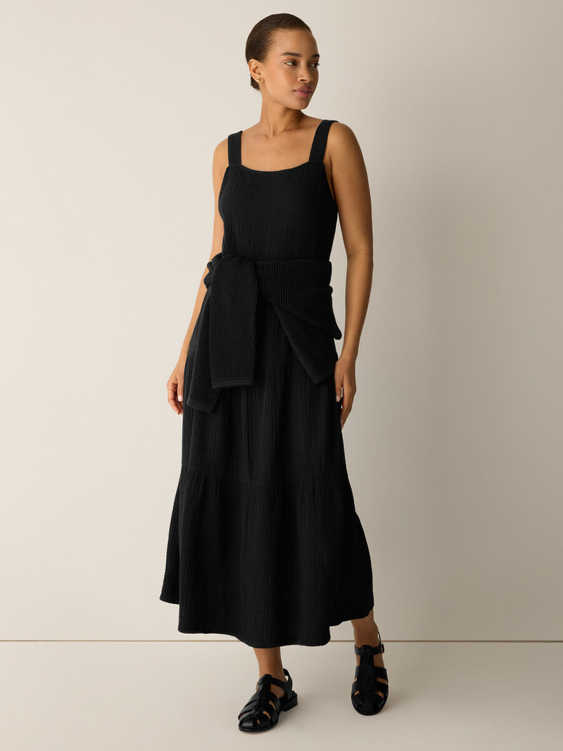 Organic Cotton Lofty Gauze Tiered Dress 3