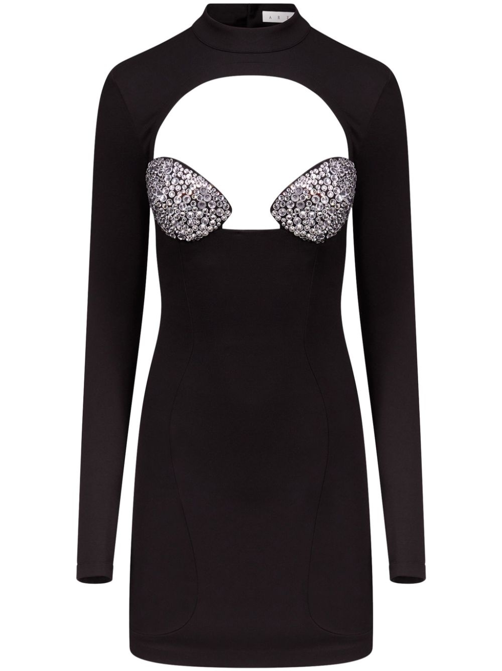 crystal-embellished dress - 1